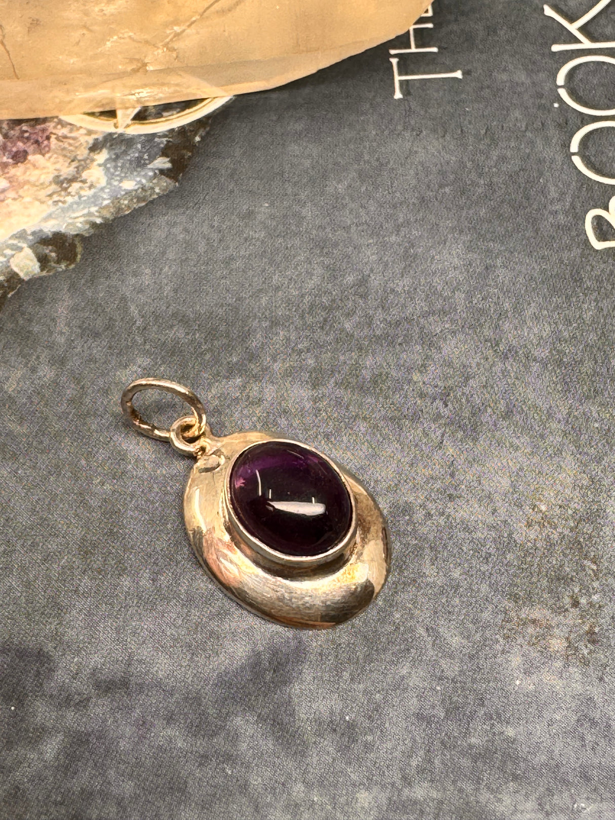 Amethyst Silver Pendant - “I trust my intuition and allow it to guide me each day”’