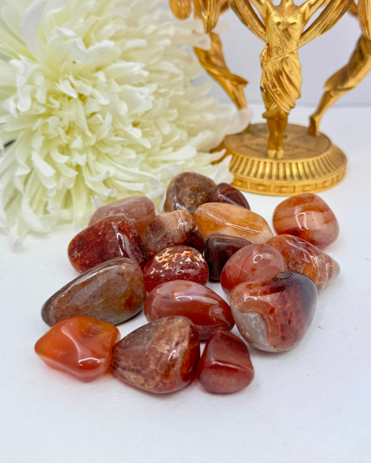 Fire Agate Tumbled Stone – Stone of Vitality, Courage & Divine Protection