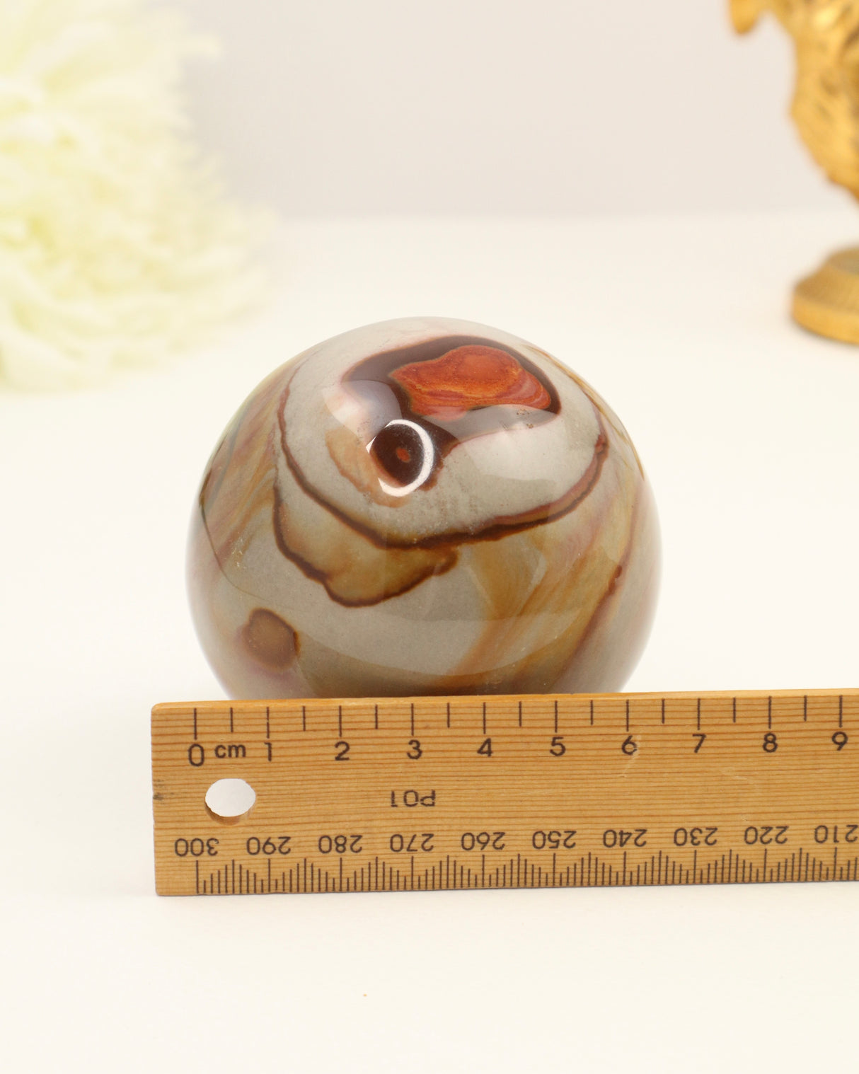 Polychrome Jasper Sphere |497g | 6cm | Grounding & Joy