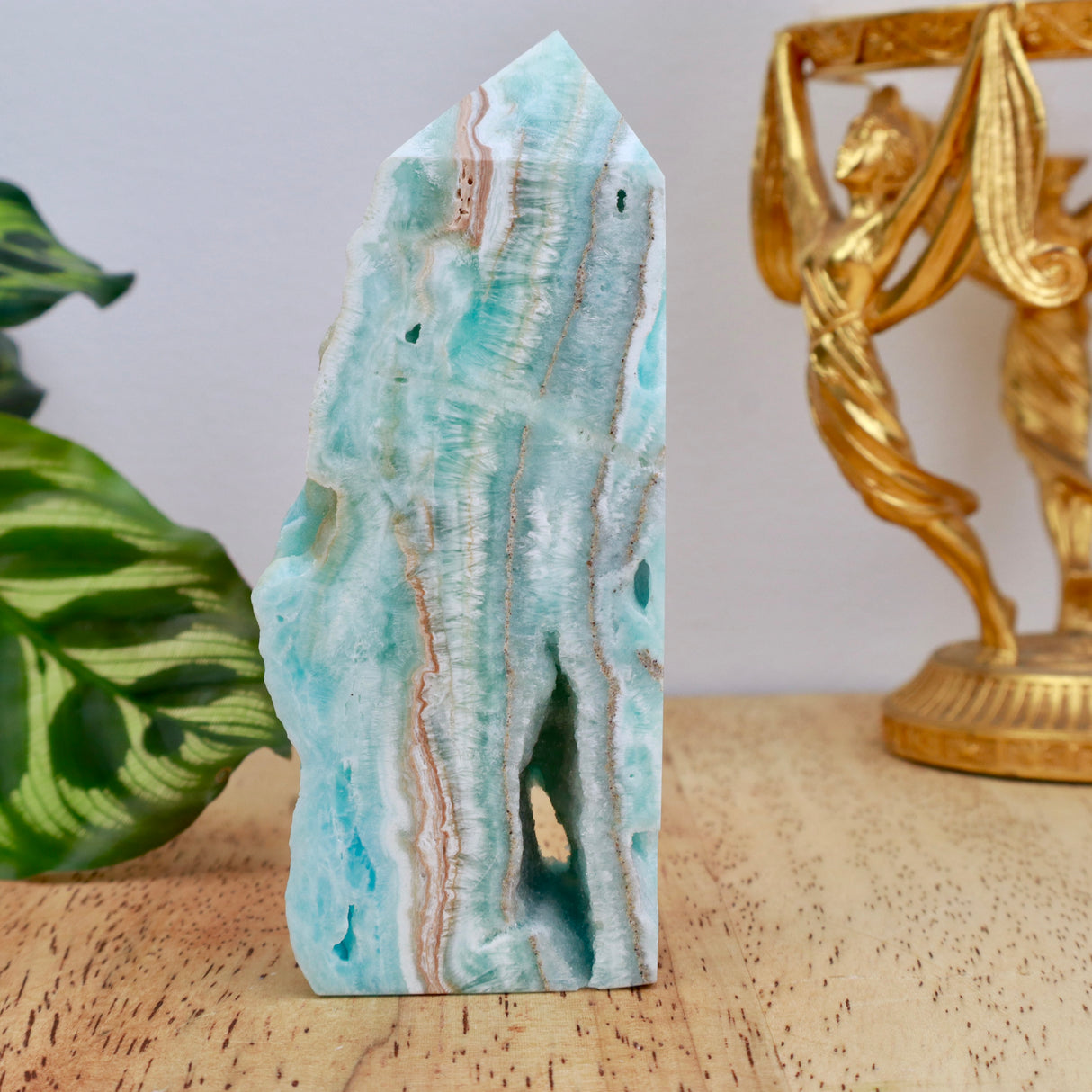 Hemimorphite Freeform Point | 10.5cm | 186g | Truth & Emotional Healing