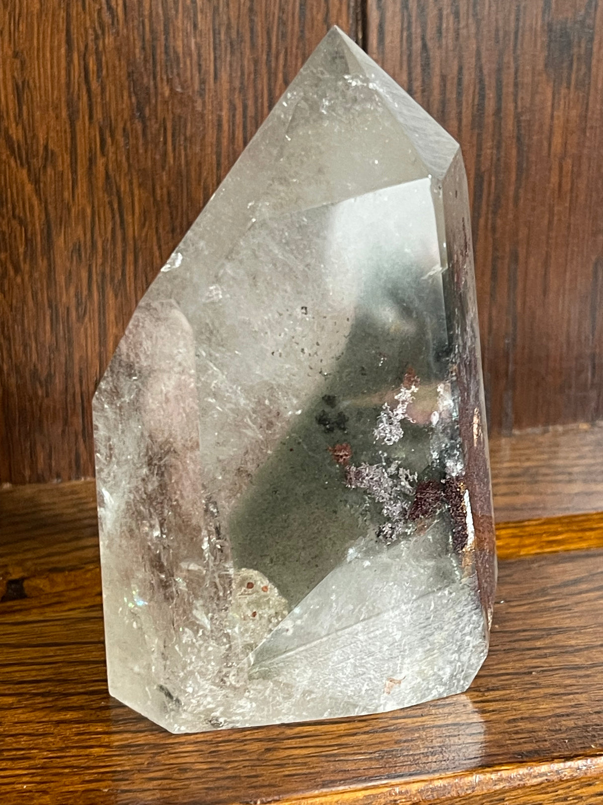 Garden Quartz (Lodalite) Generator - 860g - “ I let go of past hurt and allow myself to heal” .