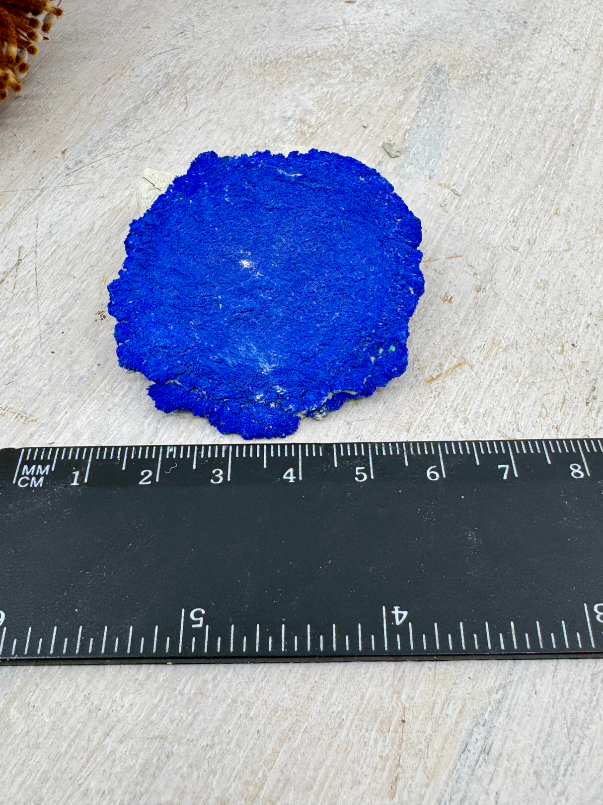 Azurite Sun #8 – 29g (5x5.5x1.2cm) – Rare Australian Mineral for Clarity & Spiritual Vision
