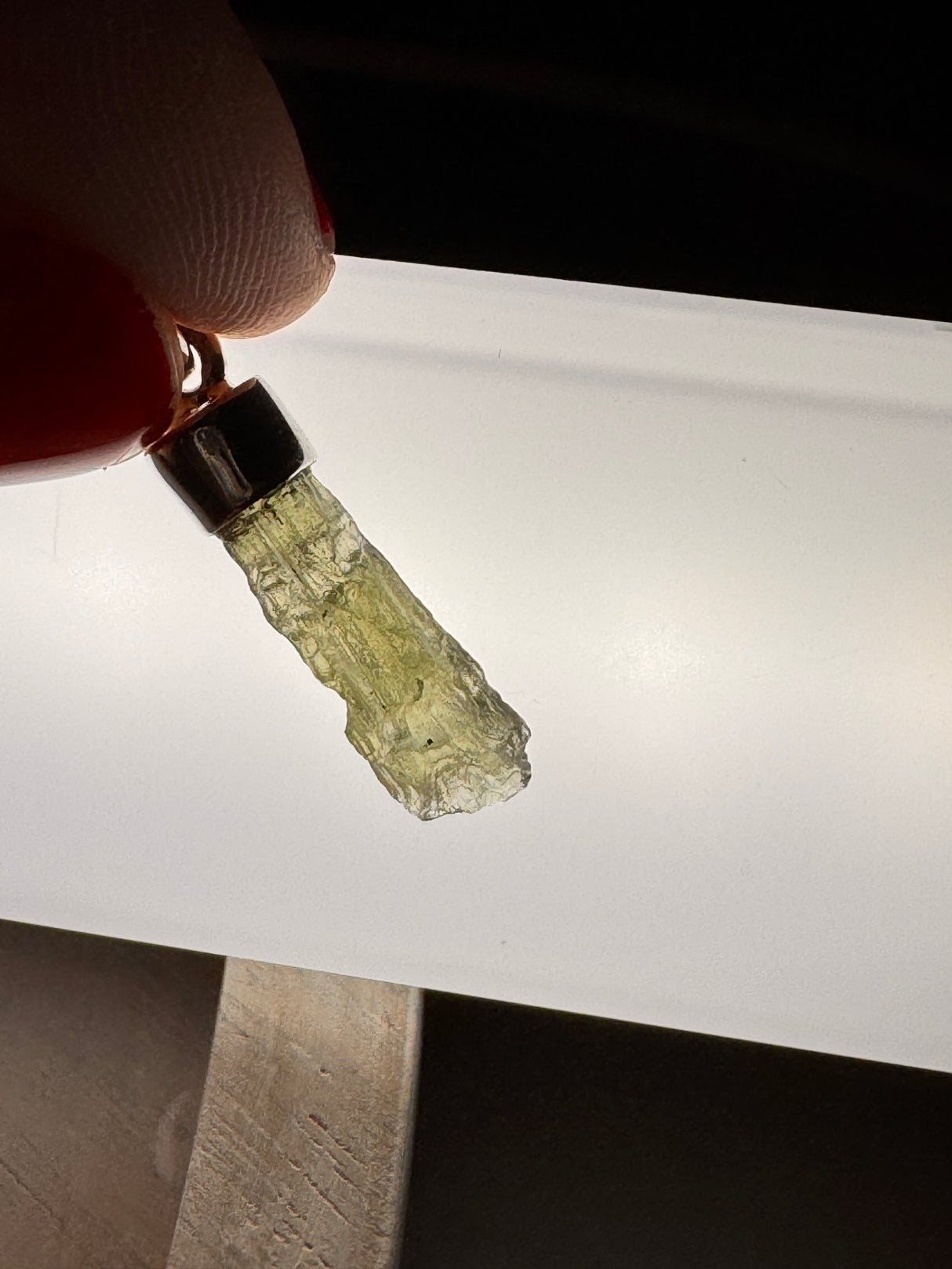 Moldavite Silver Pendant #7 1.46g- Transformation & Protection