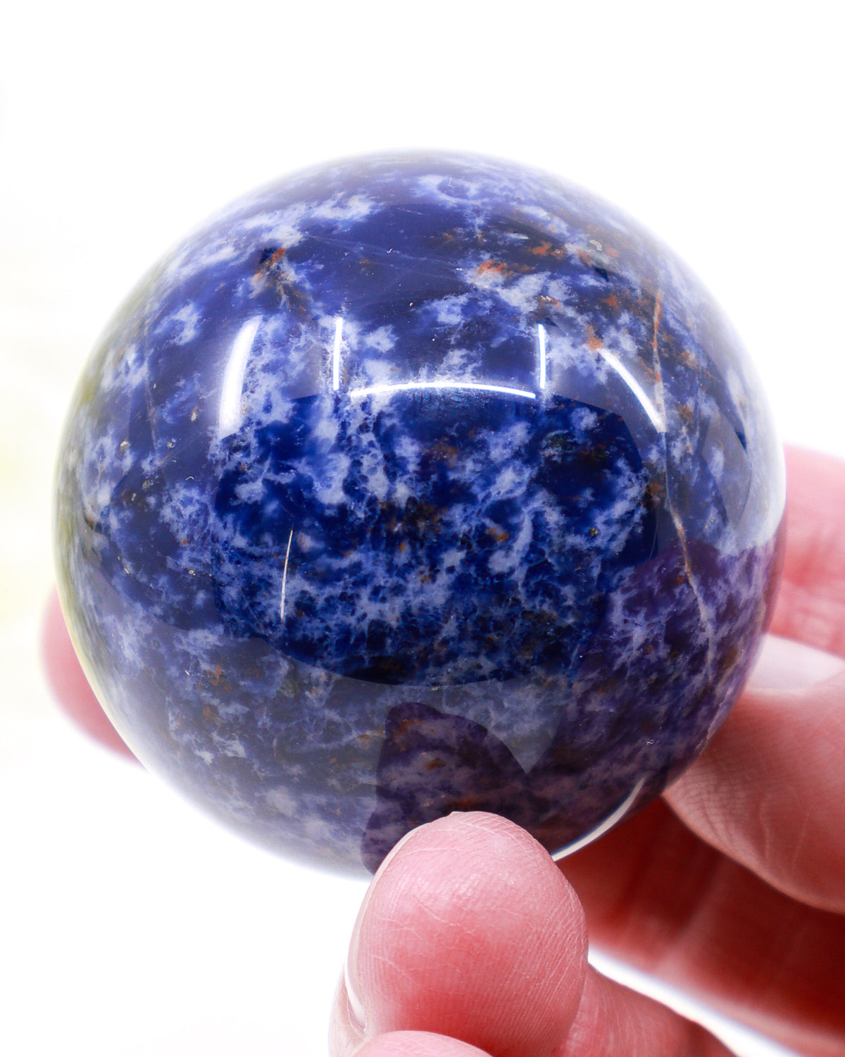 Sodalite Sphere – Deep Blue Crystal Sphere 155g