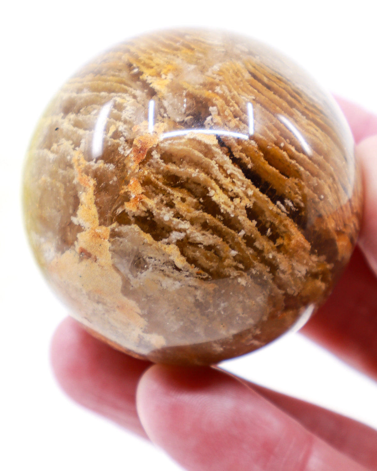 Garden Quartz Sphere – Lodolite | Scenic Inclusion Quartz | 194g