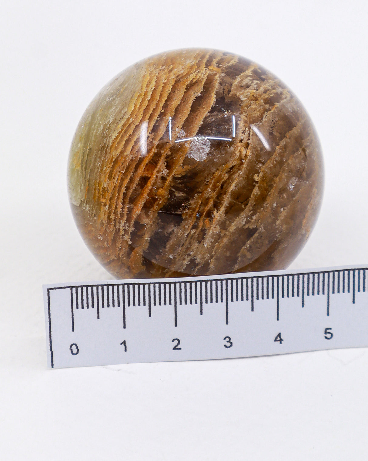 Garden Quartz Sphere – Lodolite | Scenic Inclusion Quartz | 194g