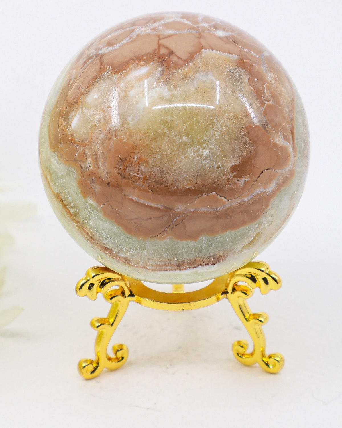 Caribbean Calcite Sphere – Ocean Dreaming | 443g