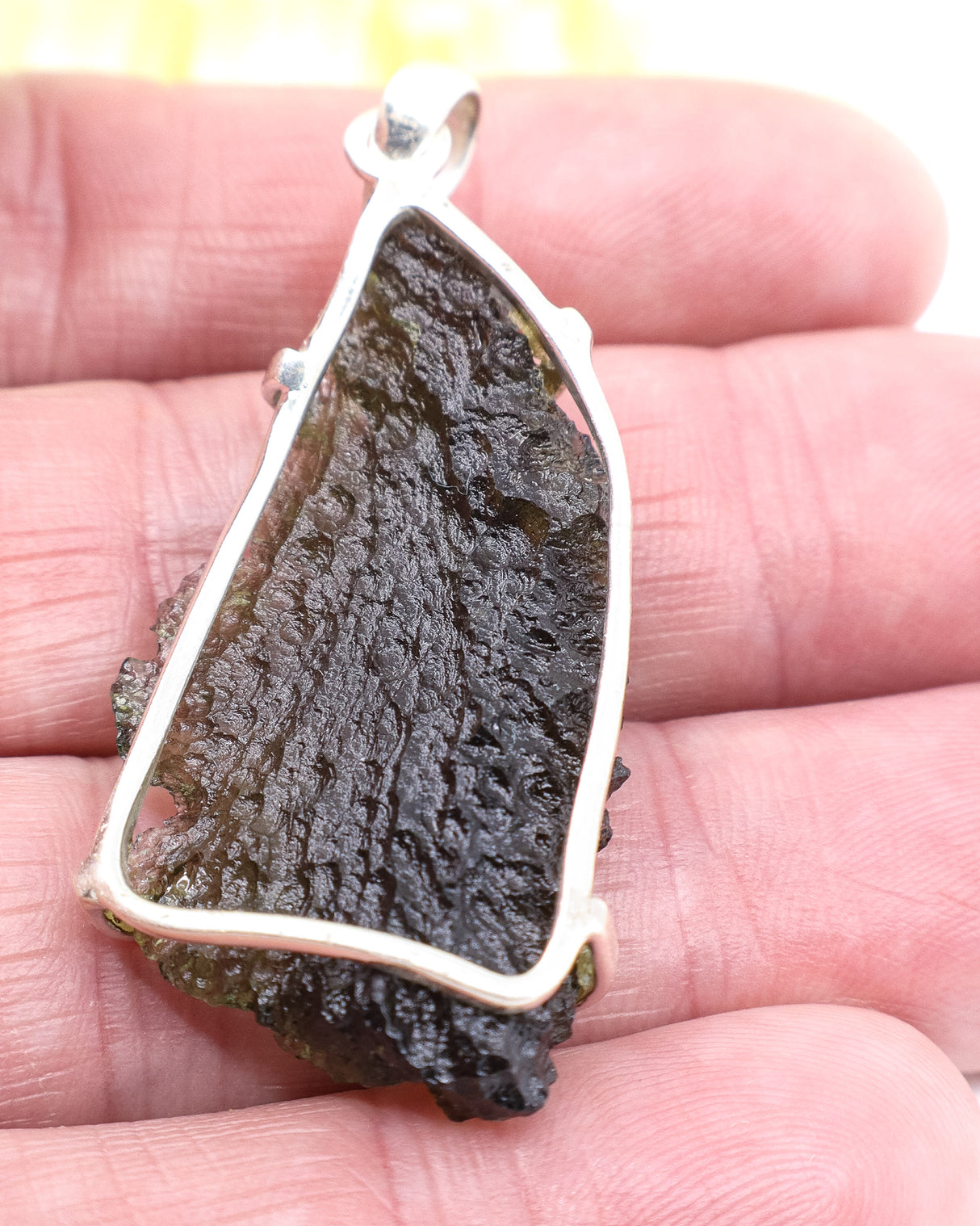 Moldavite Pendant | 7.78g | Soul Awakening & Cosmic Evolution