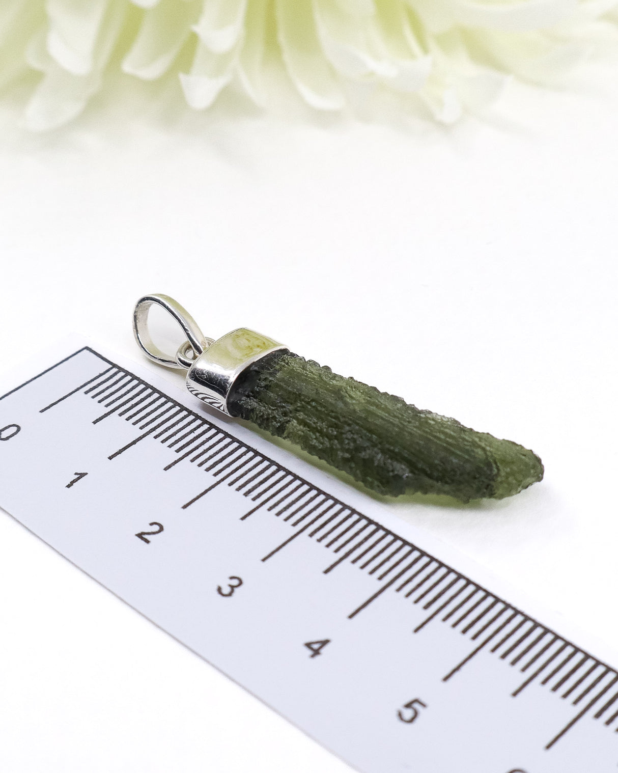 Moldavite Pendant | 2.82g Sterling Silver .925 | Czech Republic