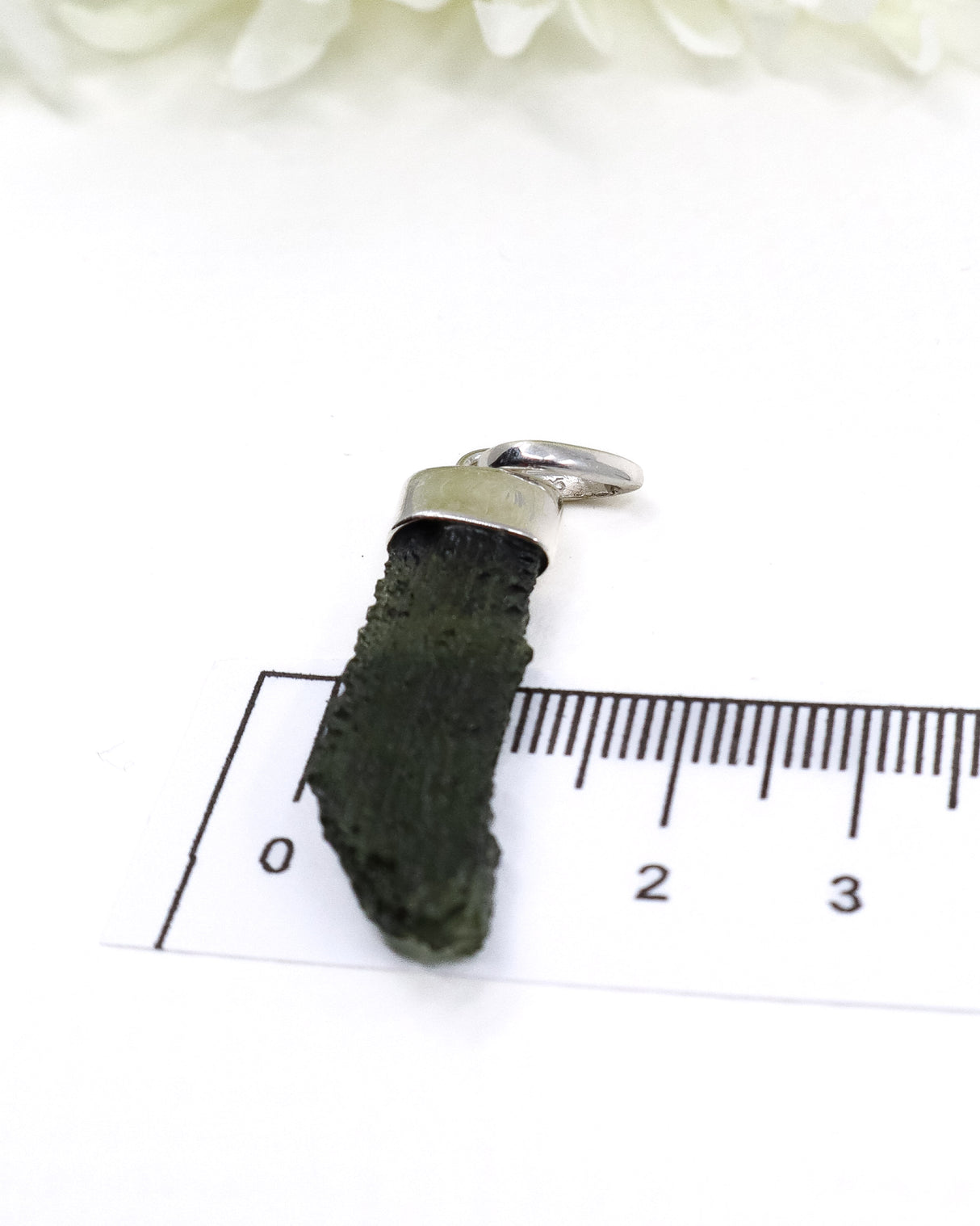 Moldavite Pendant | 2.82g Sterling Silver .925 | Czech Republic