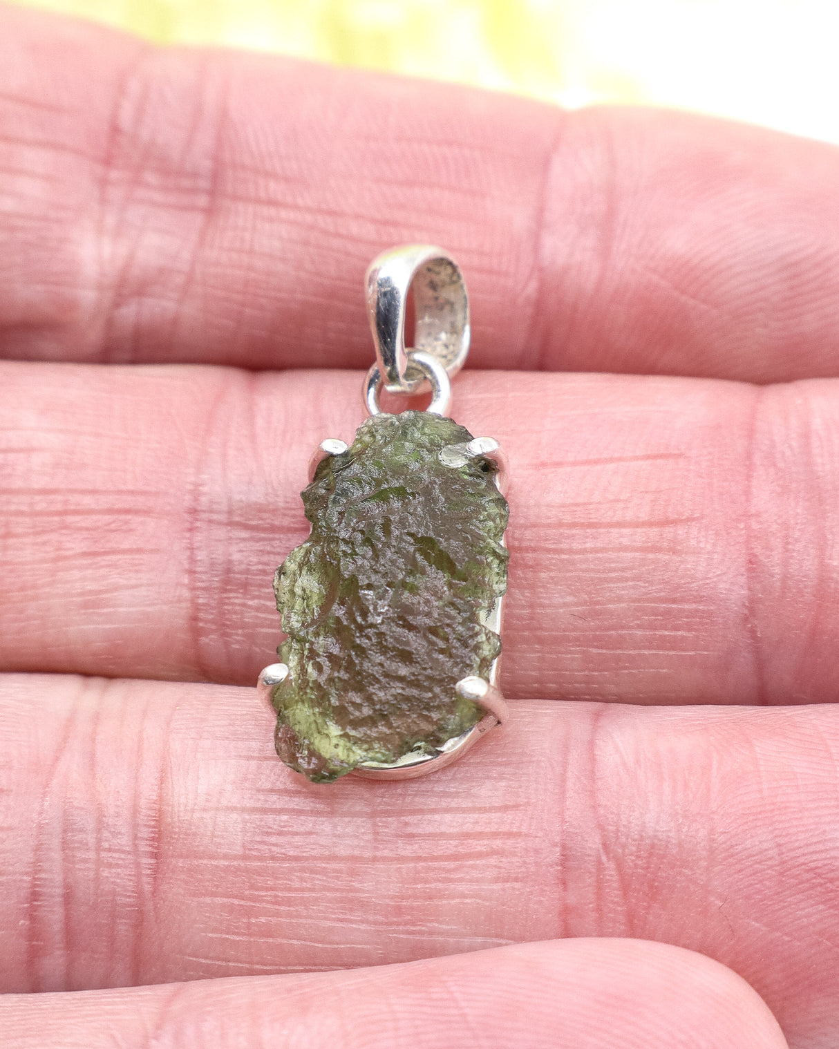 Moldavite Pendant | 2.28g | Spiritual Growth & Soul Transformation