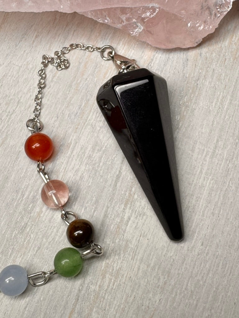 Black Obsidian Pendulum | Divination Tool for Protection & Clarity