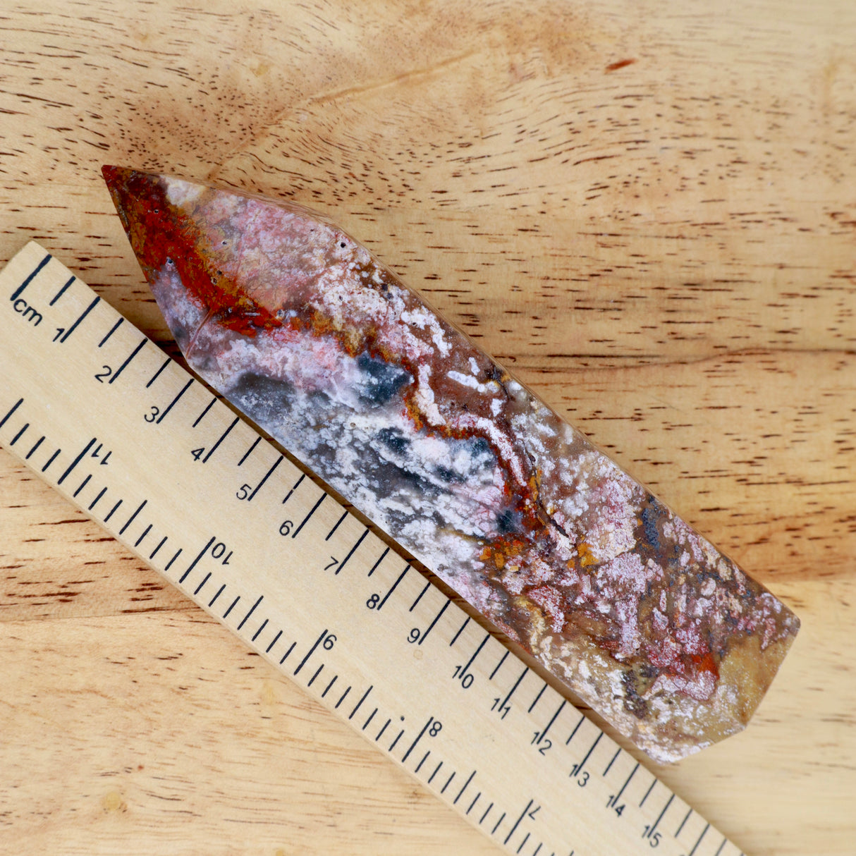 Ocean Jasper Point | 14cm | 307g | Strength & Joy