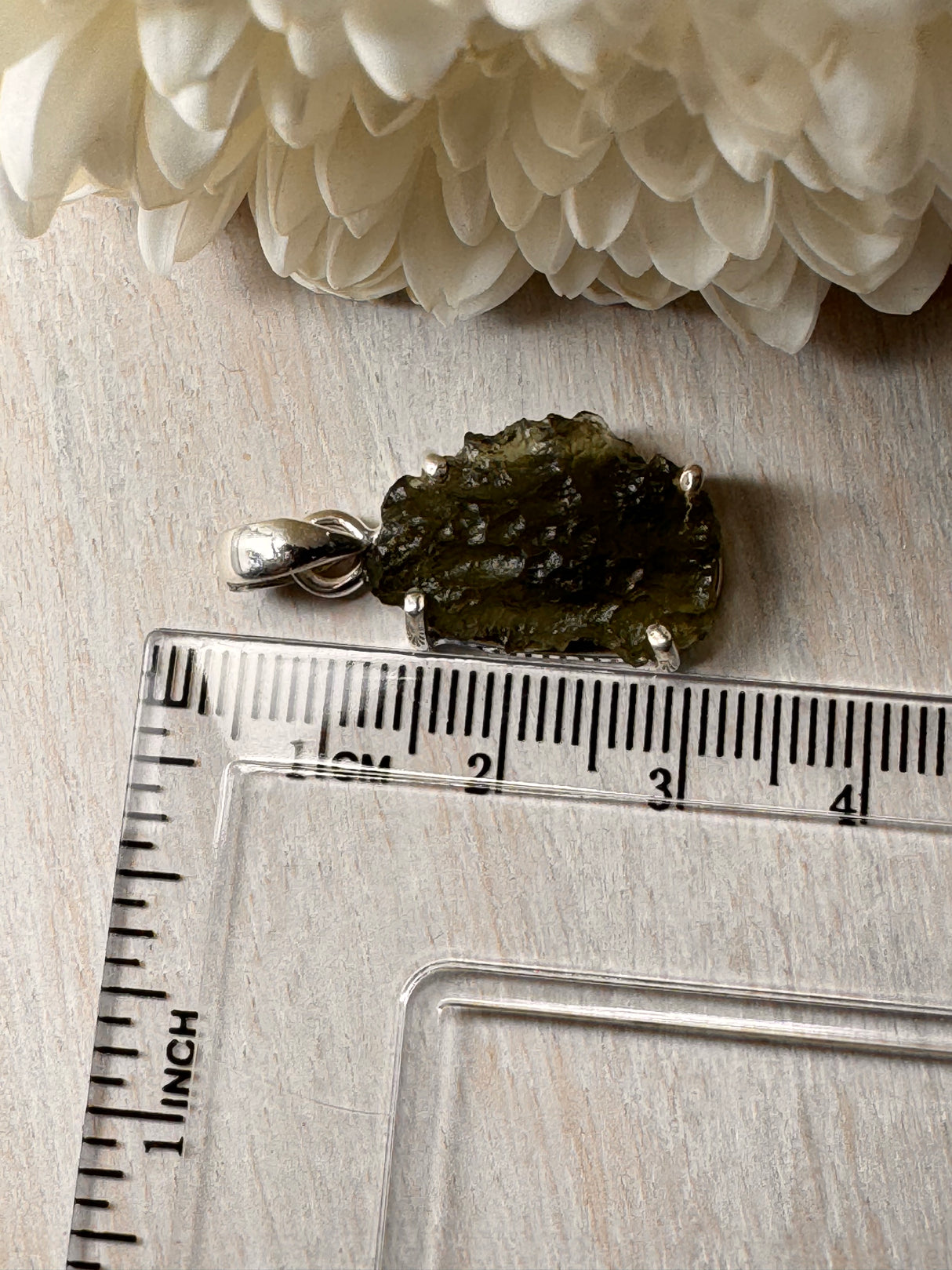 Moldavite Silver Pendant #11 2.94g- Transformation & Protection