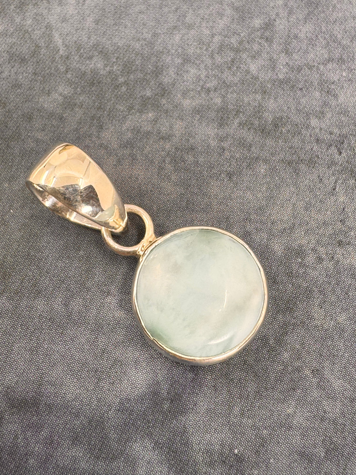 Larimar Silver Pendant & Chain - "I allow myself to express my inner femininity".