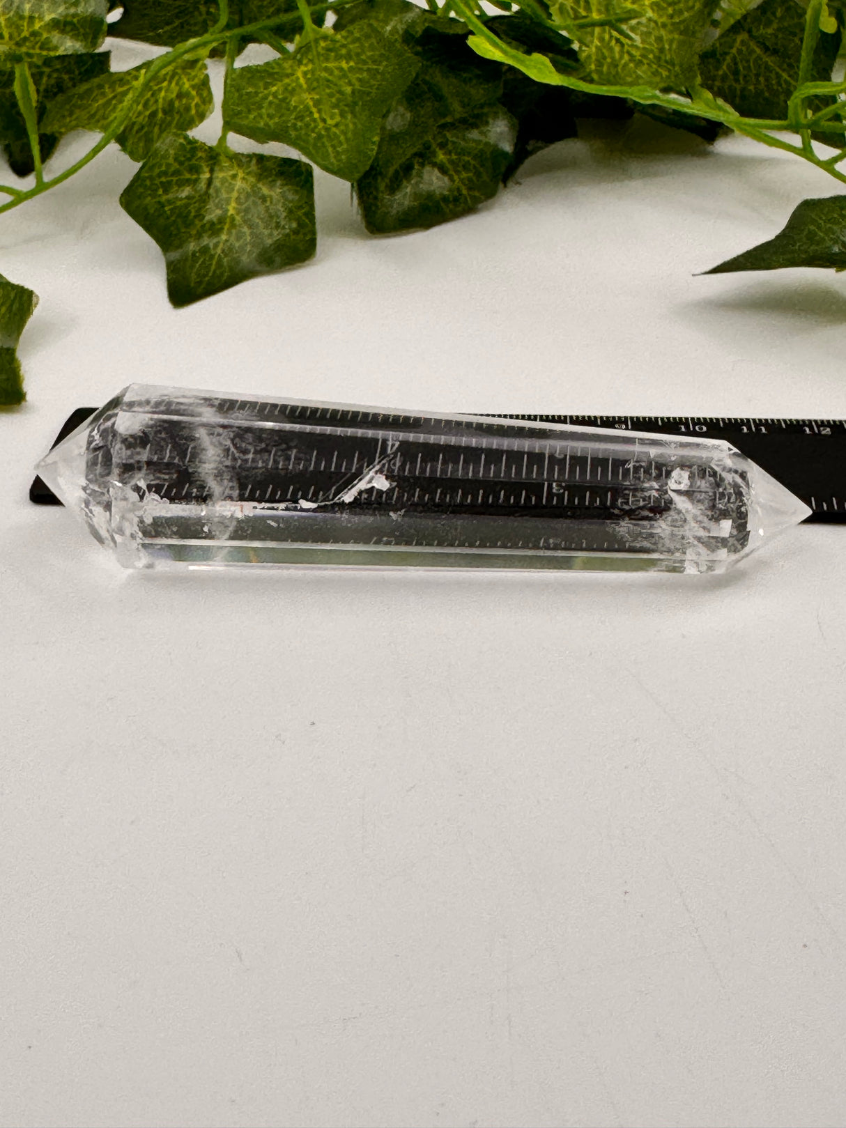 12-Sided Clear Quartz Vogel Wand 106g – Master Healer and Light Encoder