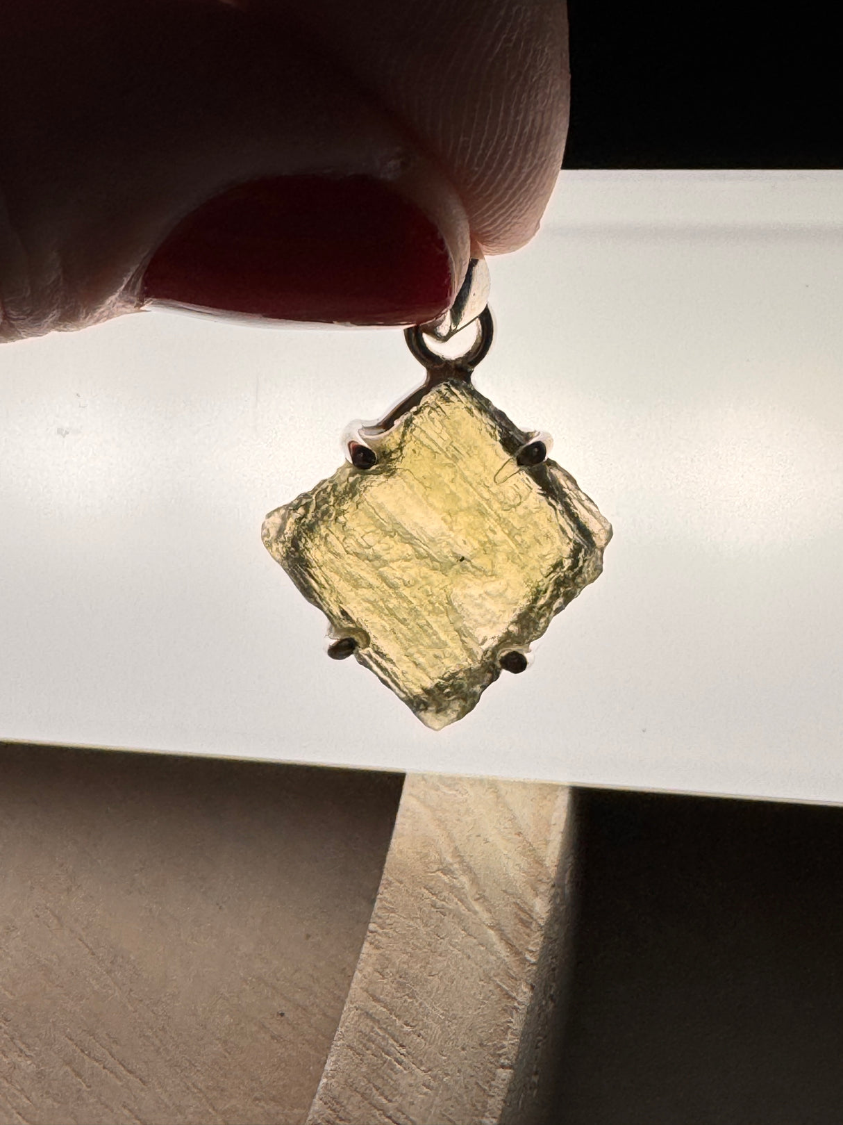 Moldavite Silver Pendant #13 – 2.6g | Activation & Soul Expansion