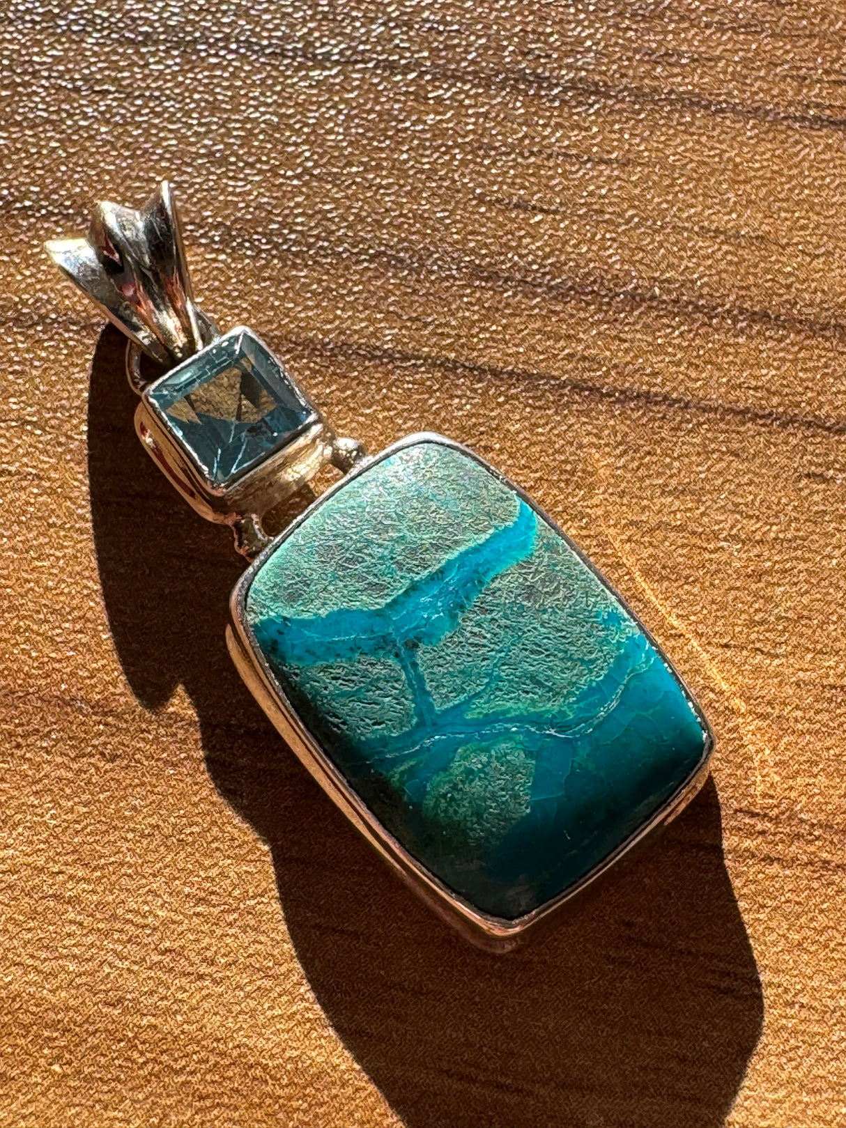 Chrysocolla - "I am not afraid to communicate my wisdom and truth."
