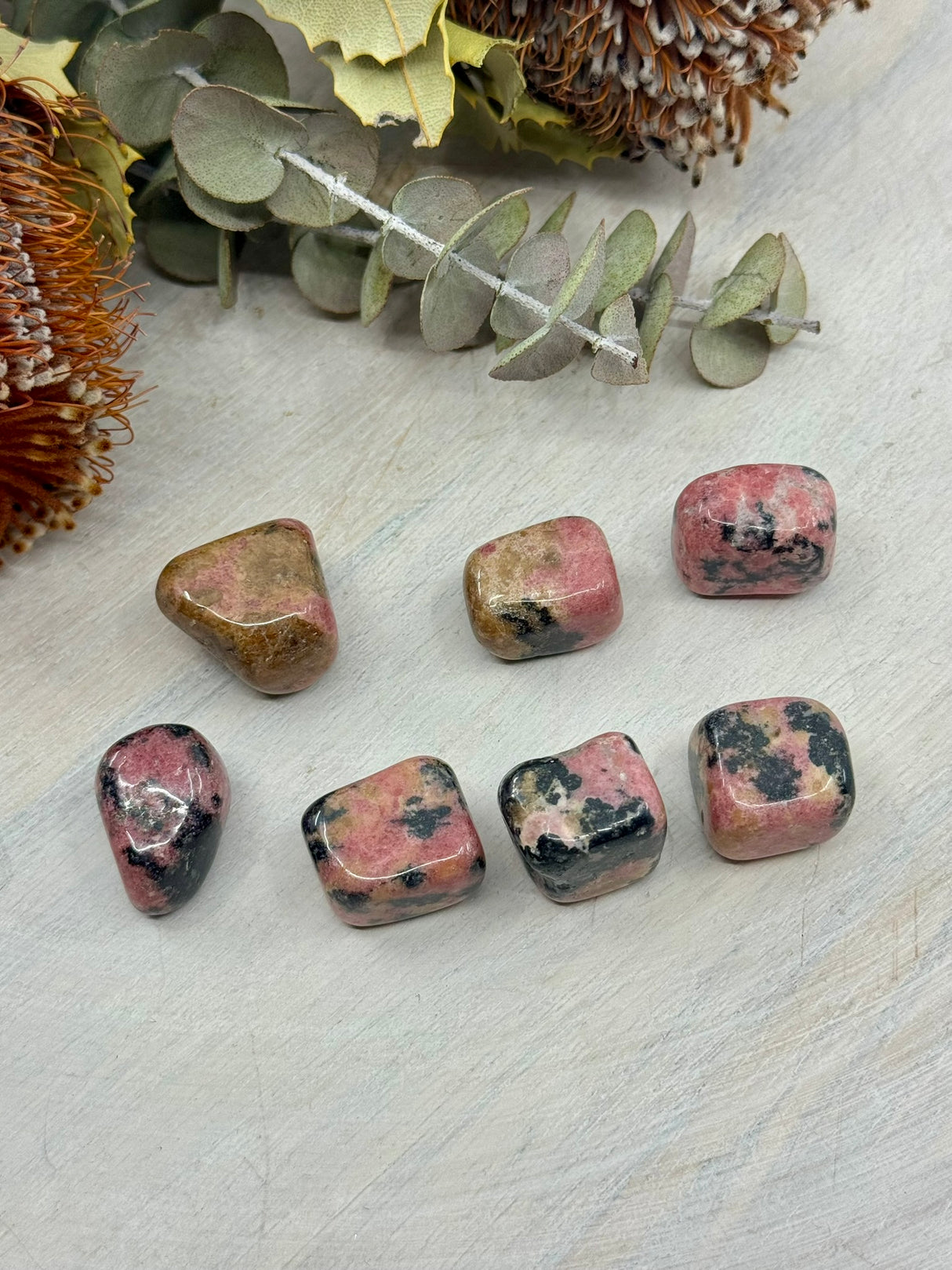 Rhodonite Tumbled Stone – Stone of Compassion, Forgiveness & Emotional Balance