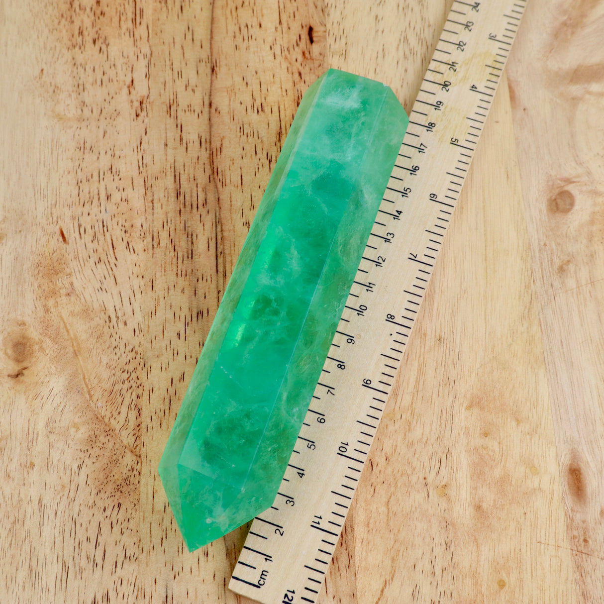 Green Fluorite Tower | 17cm | 565g | Clarity & Focus