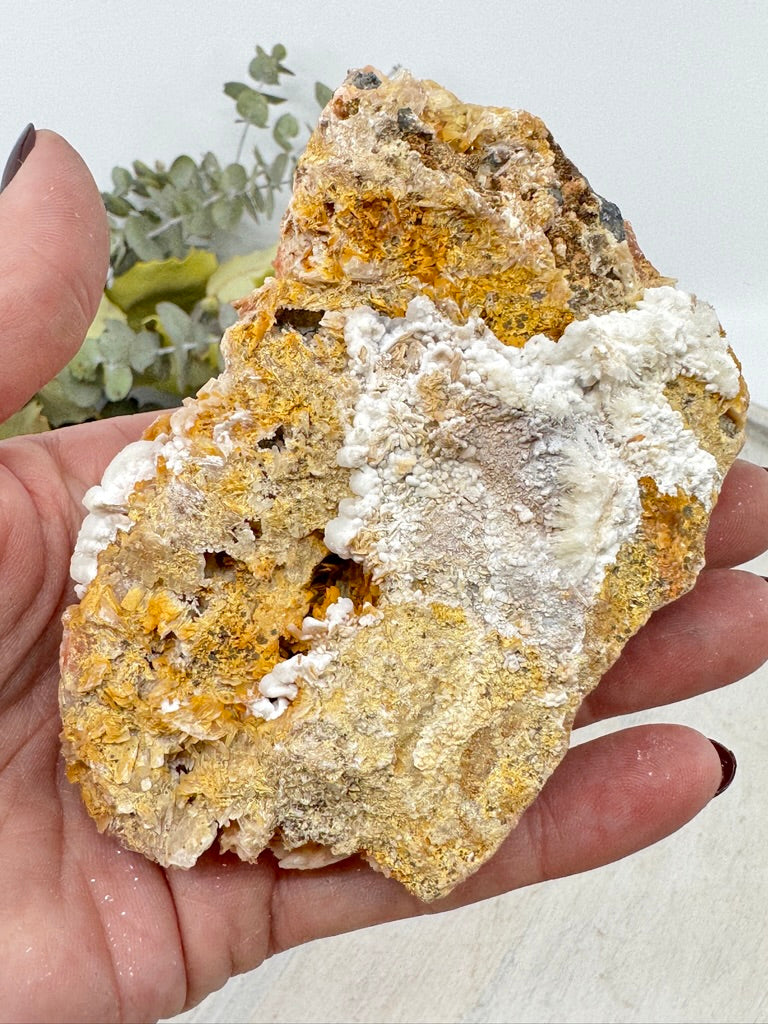 Barite Flower with Cerussite & Galena 424g (11x7cm) – Stone of Grounding, Insight & Angelic Connection