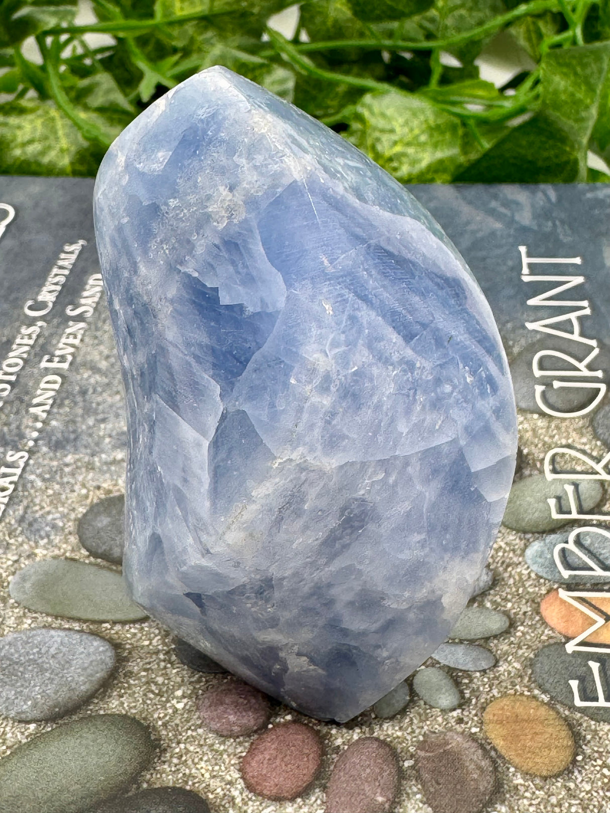 Blue Calcite Flame - “I do not allow outside influences to disturb my inner peace”.