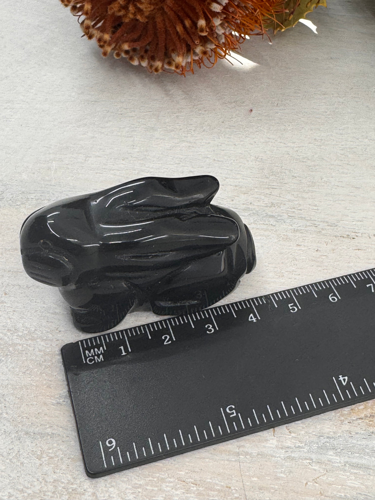 Black Obsidian Rabbit Carving – Crystal of Protection & Renewal