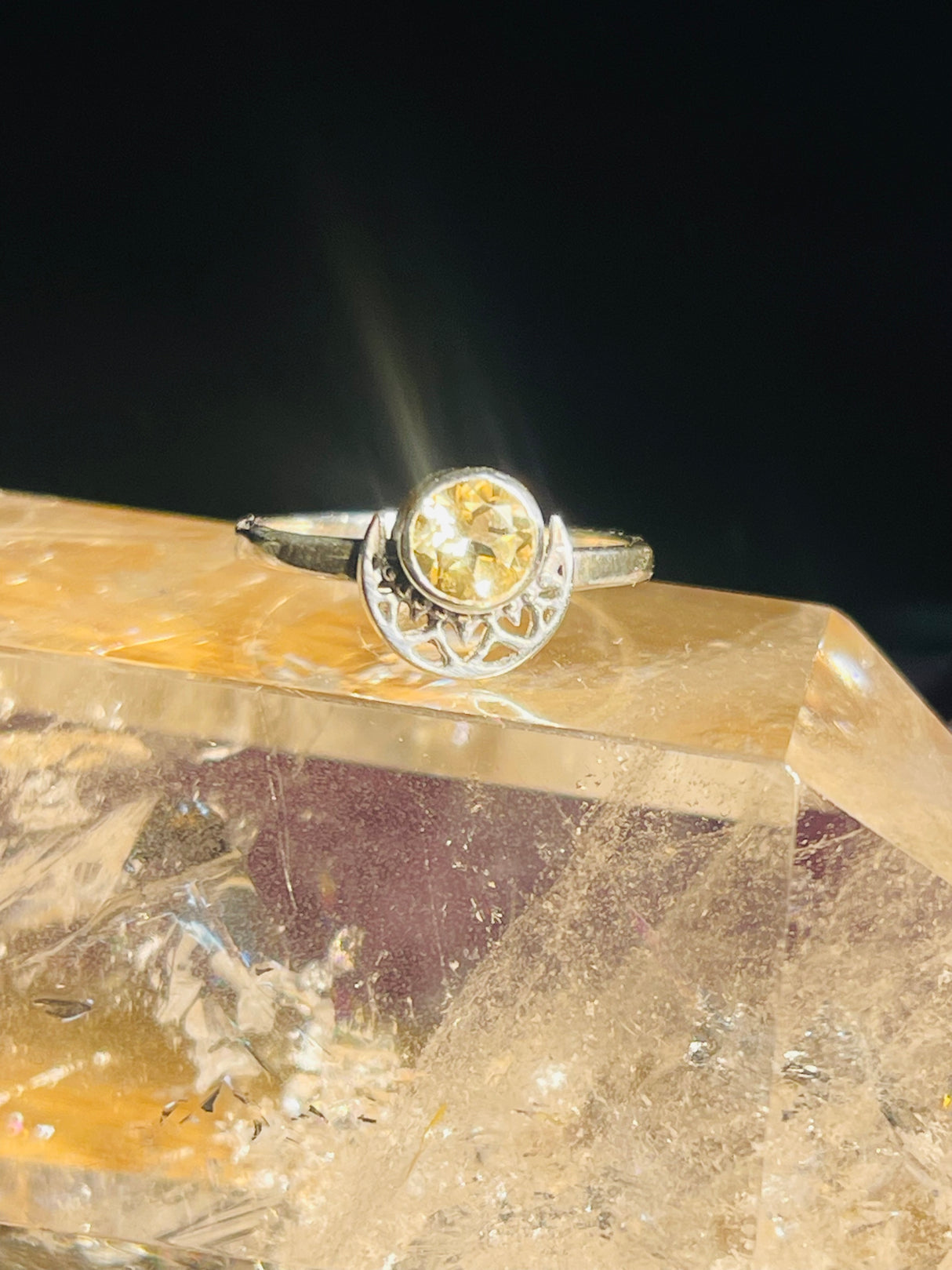 Citrine Ring Size 5.5- Manifestation