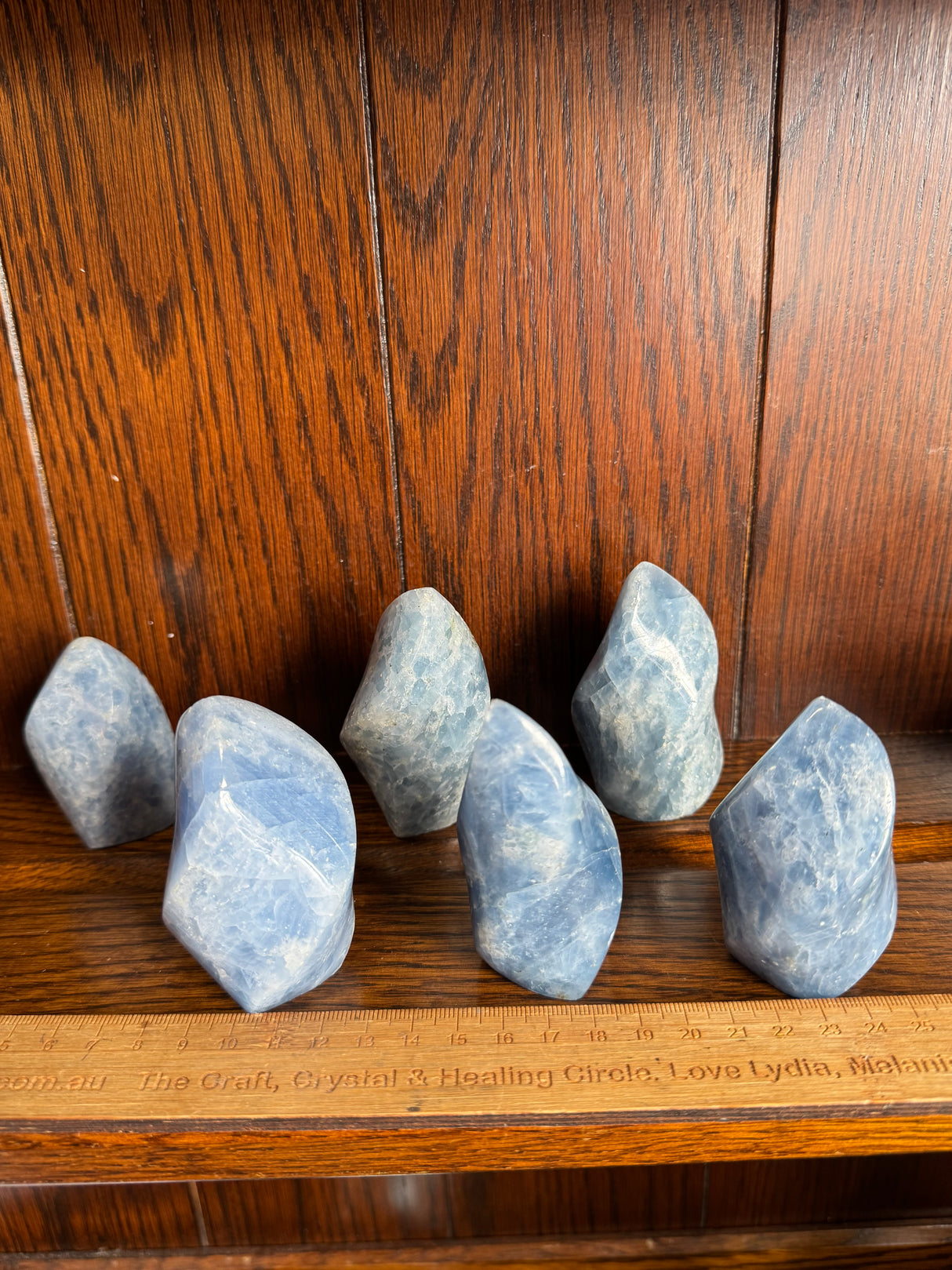 Blue Calcite Flame - “I do not allow outside influences to disturb my inner peace”.