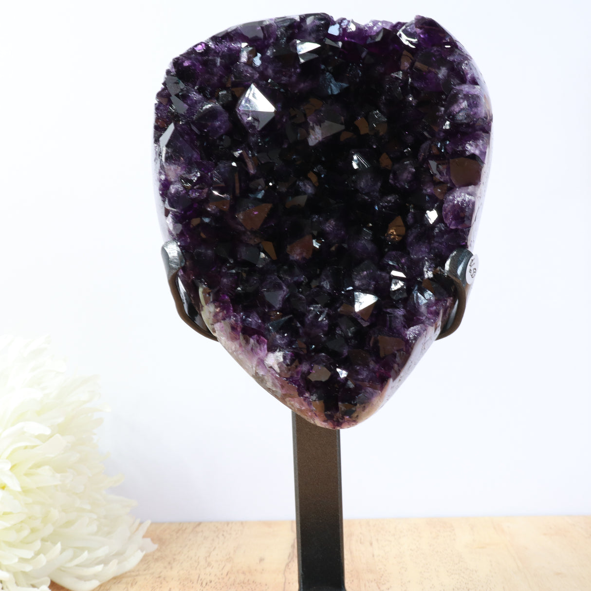 Uruguayan Amethyst Druzy on Stand | 16cm | 2.16kg | Deep Protection & Calm