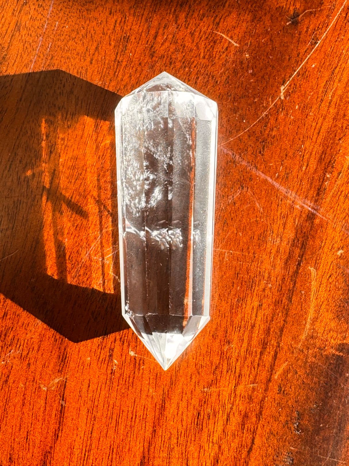 12-Sided Clear Quartz Vogel Wand – Master Healer and Light Encoder