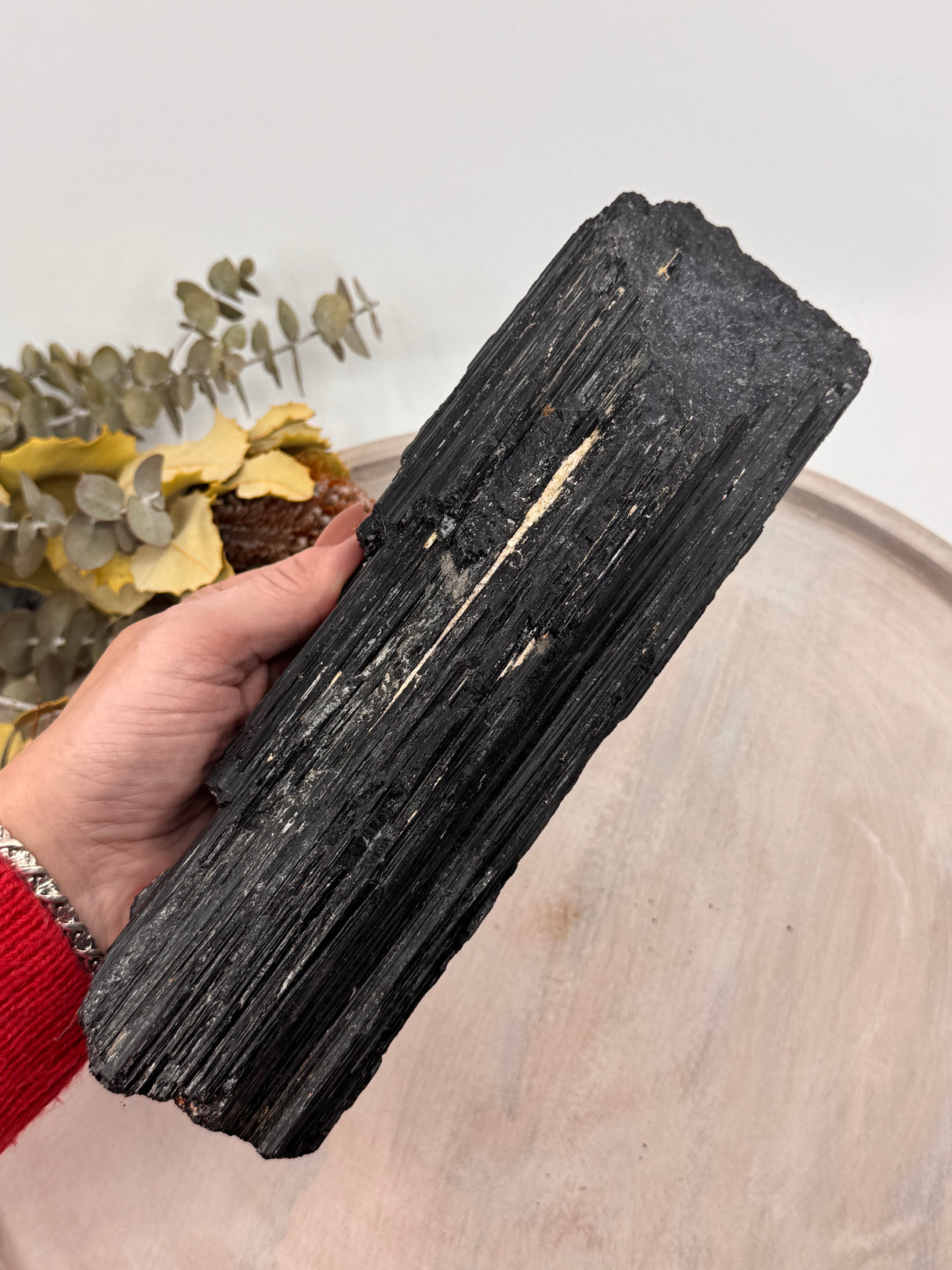 Black Tourmaline Specimen – 2.43kg Protective Crystal