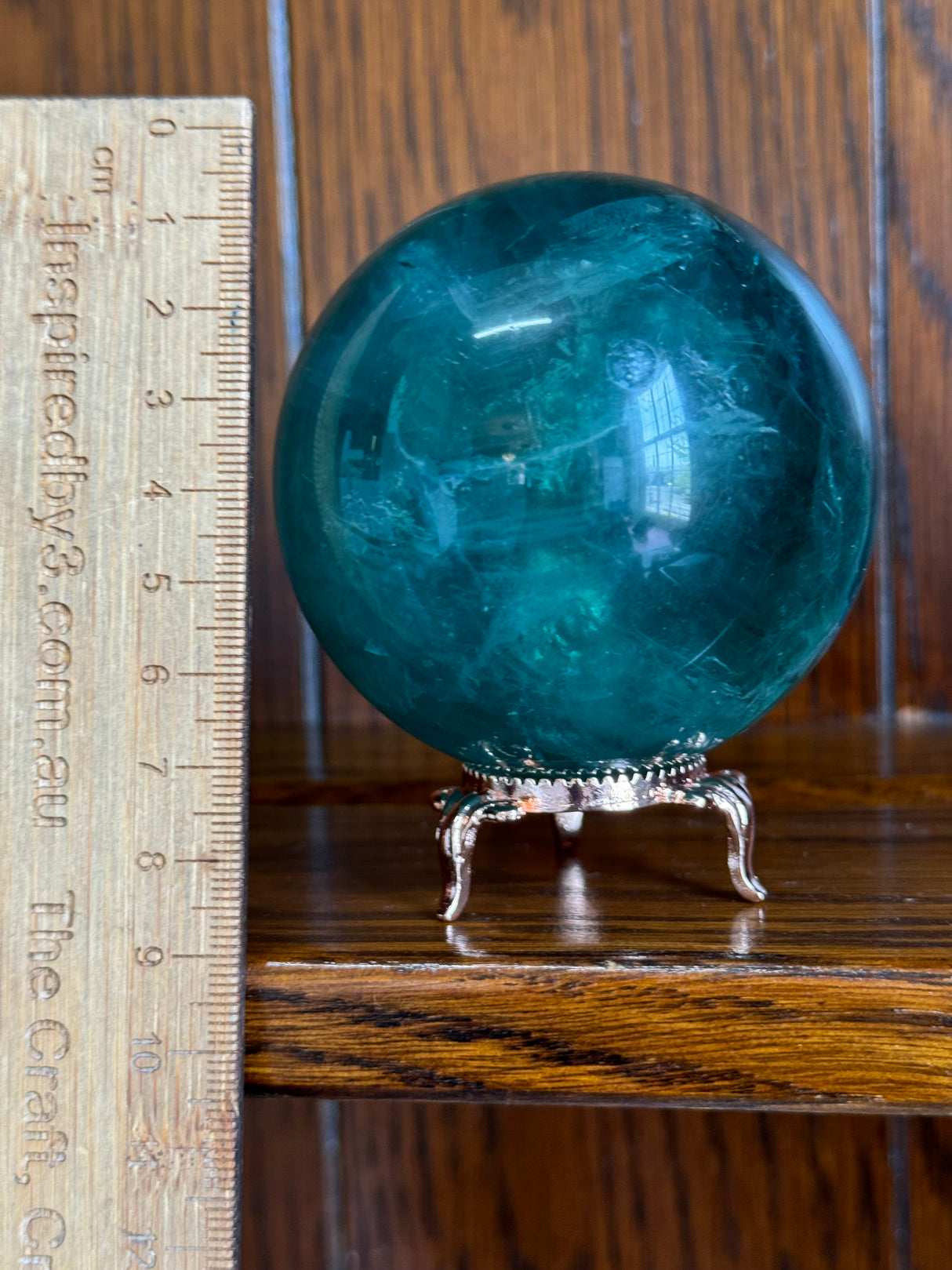 Green Fluorite Sphere #2 592g- Concentration