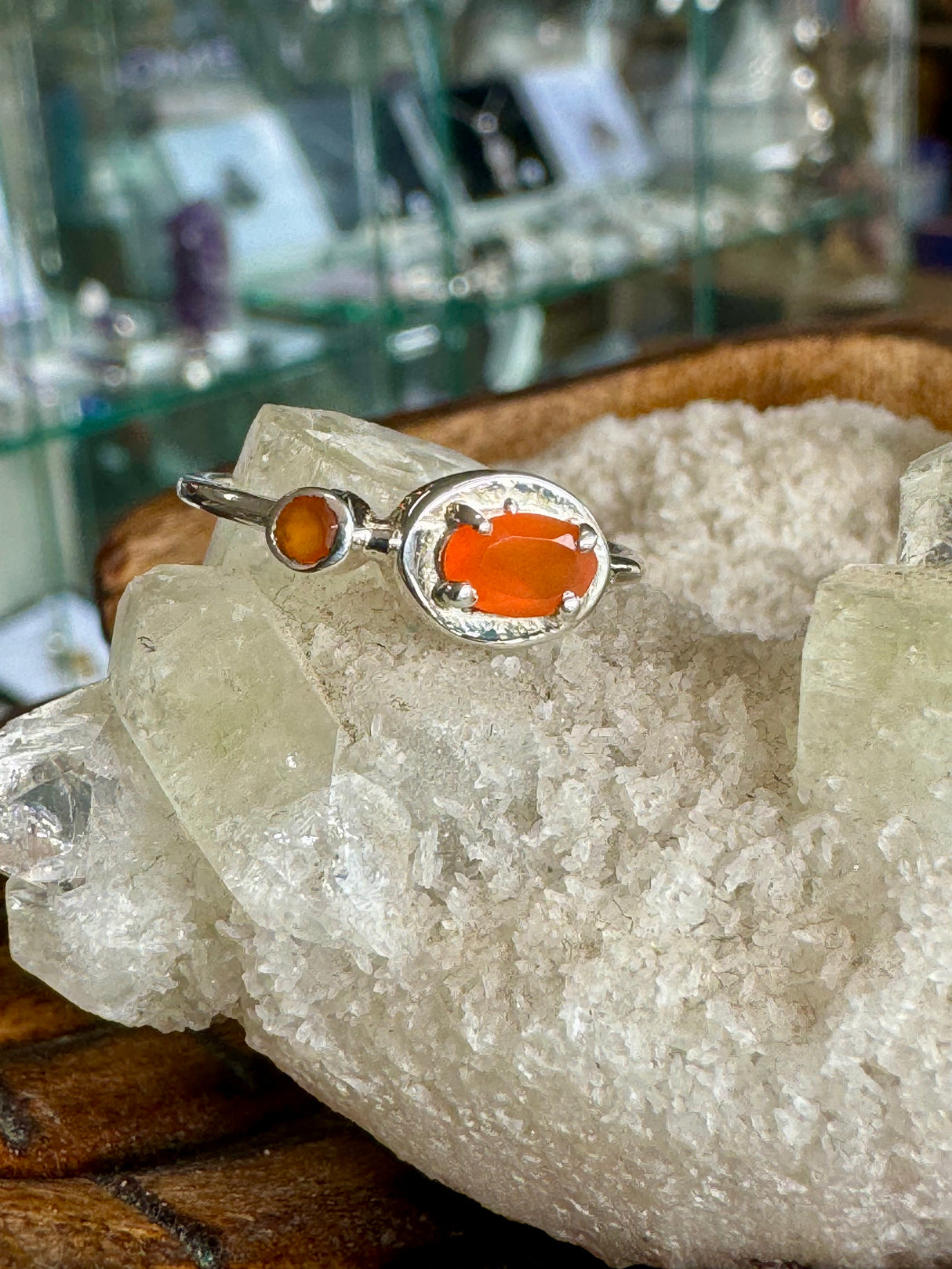 Carnelian Silver Ring Size 7 - "I am full of creative energy and new ideas."
