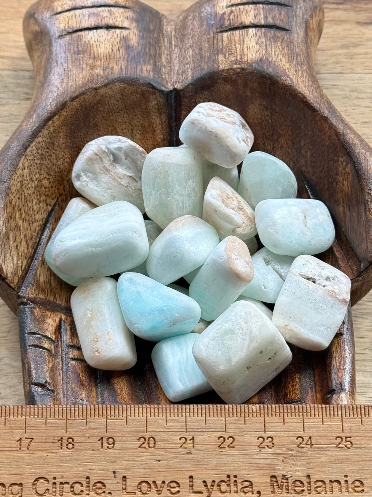Caribbean Blue Calcite Tumbled Stone – Stone of Tranquility, Awakening & Dreamy Flow