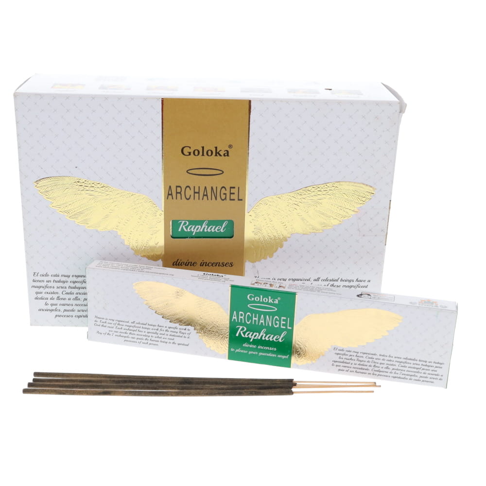 Archangel Raphael Incense – 15g Goloka Sticks | Healing, Peace & Renewal