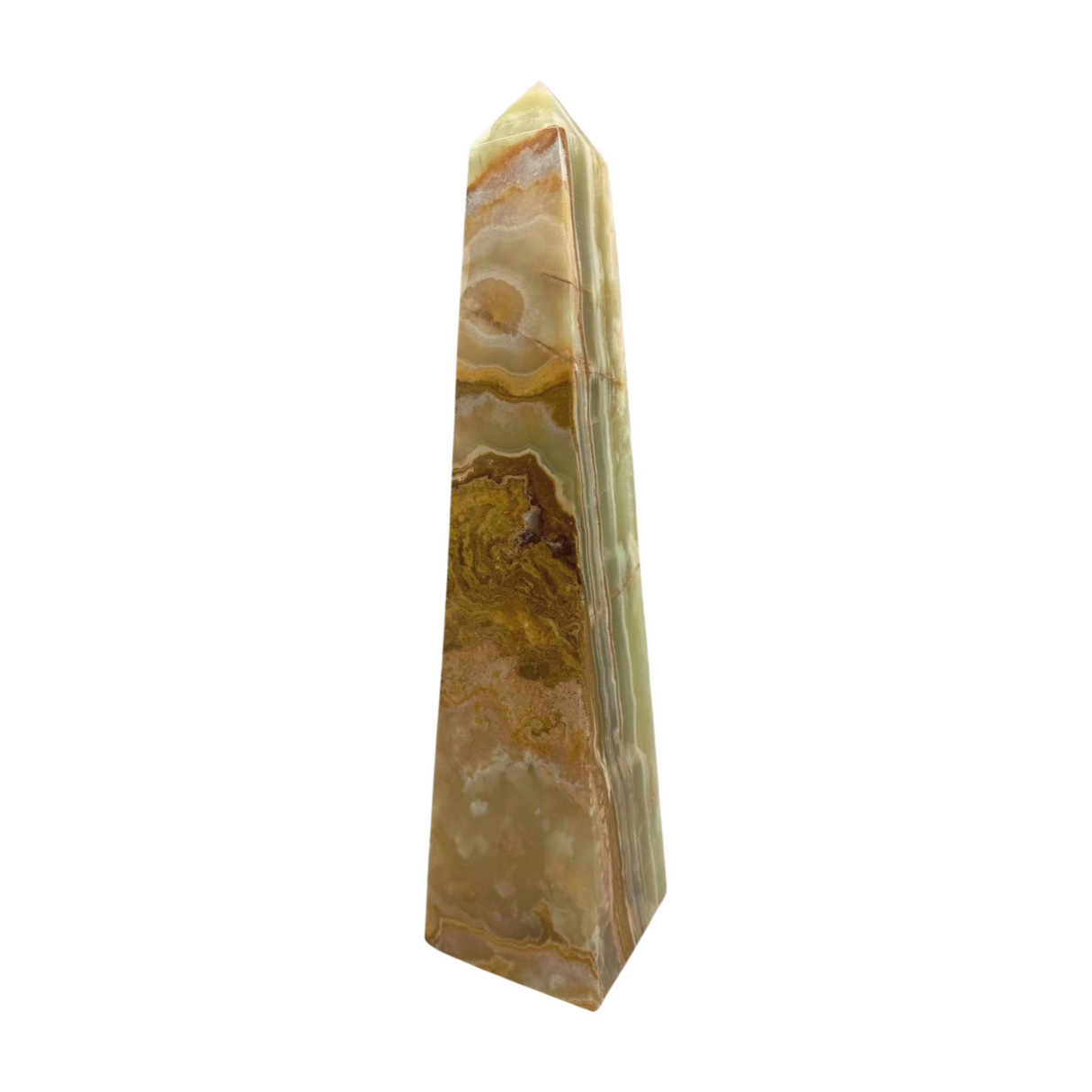 Green Onyx Tower. Large 6.4kilos 41cm - Inner Strength. Stress Relief.