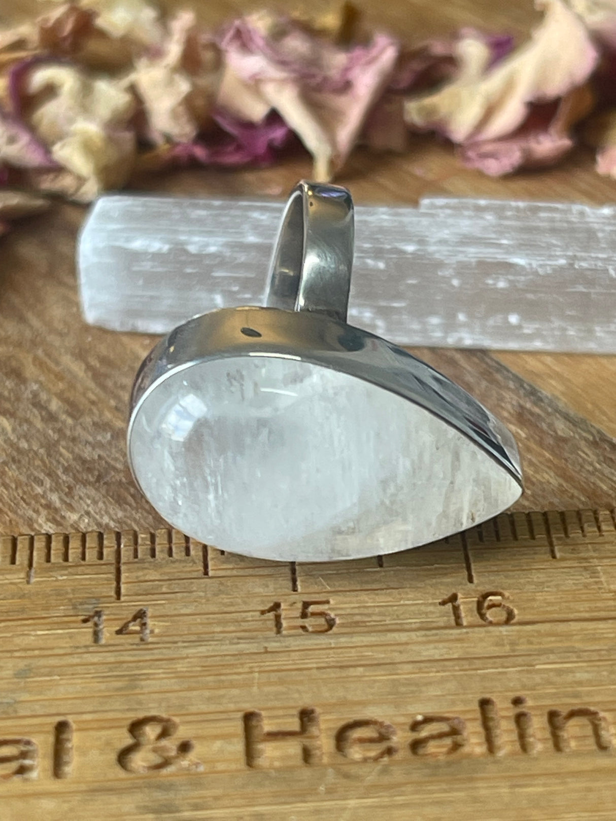 Rainbow Moonstone Silver Ring Size 8 - “My mind is open to new possibilities and opportunities”.