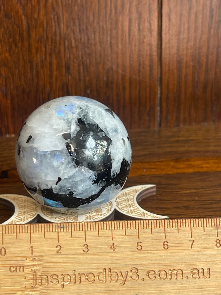 Rainbow Moonstone Sphere #2 193g  - “My mind is open to new possibilities and opportunities