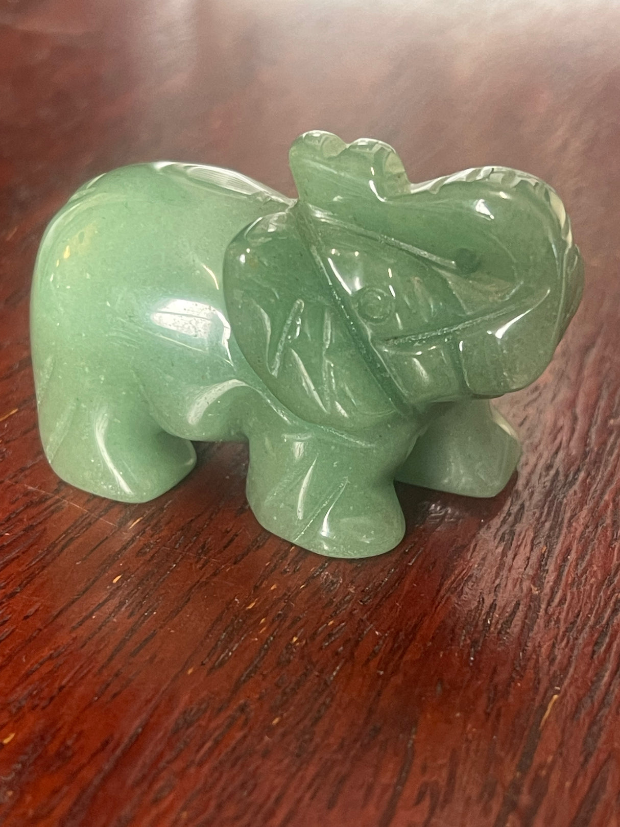 Green Aventurine Elephant - Good Luck