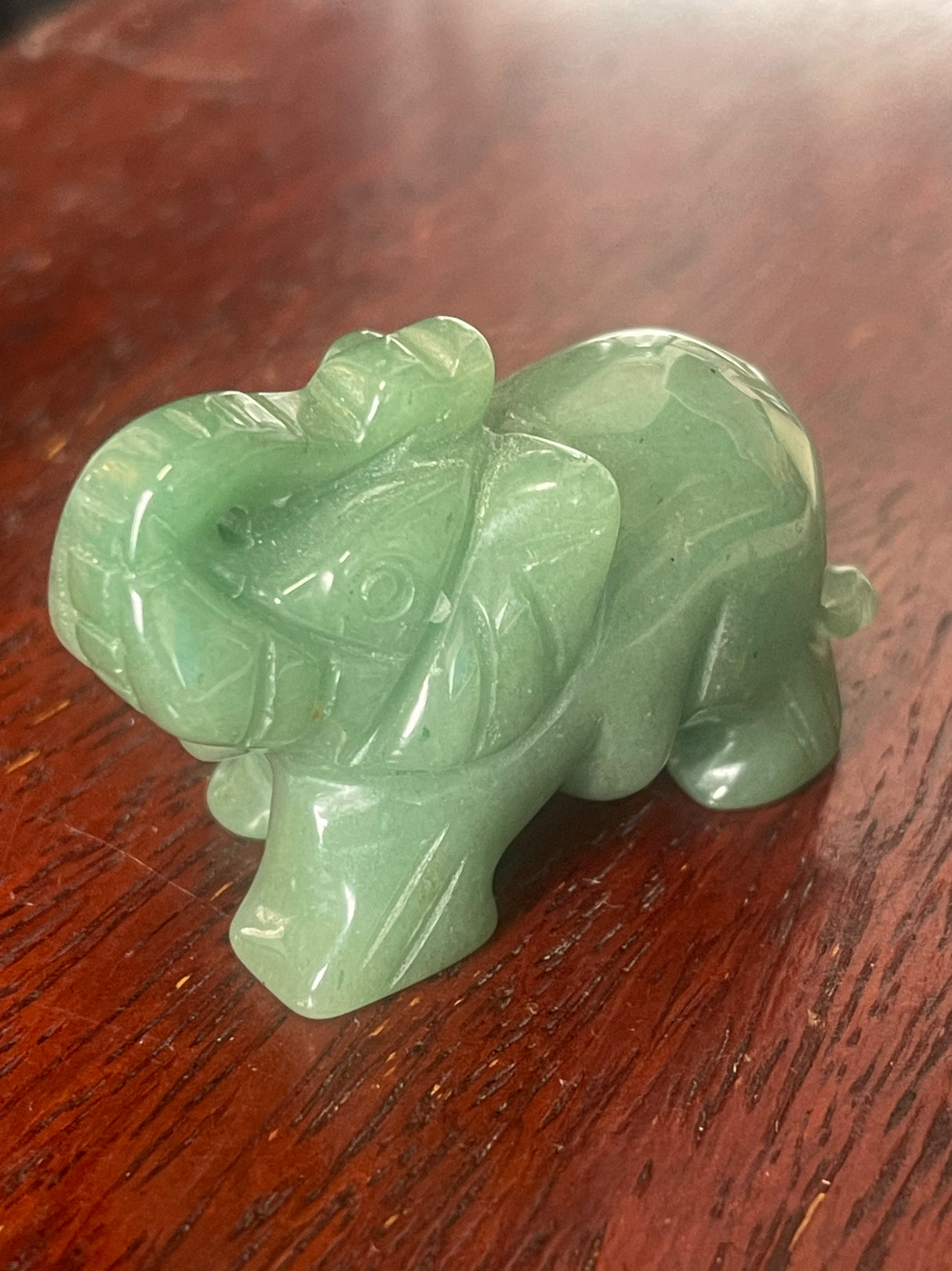 Green Aventurine Elephant - Good Luck