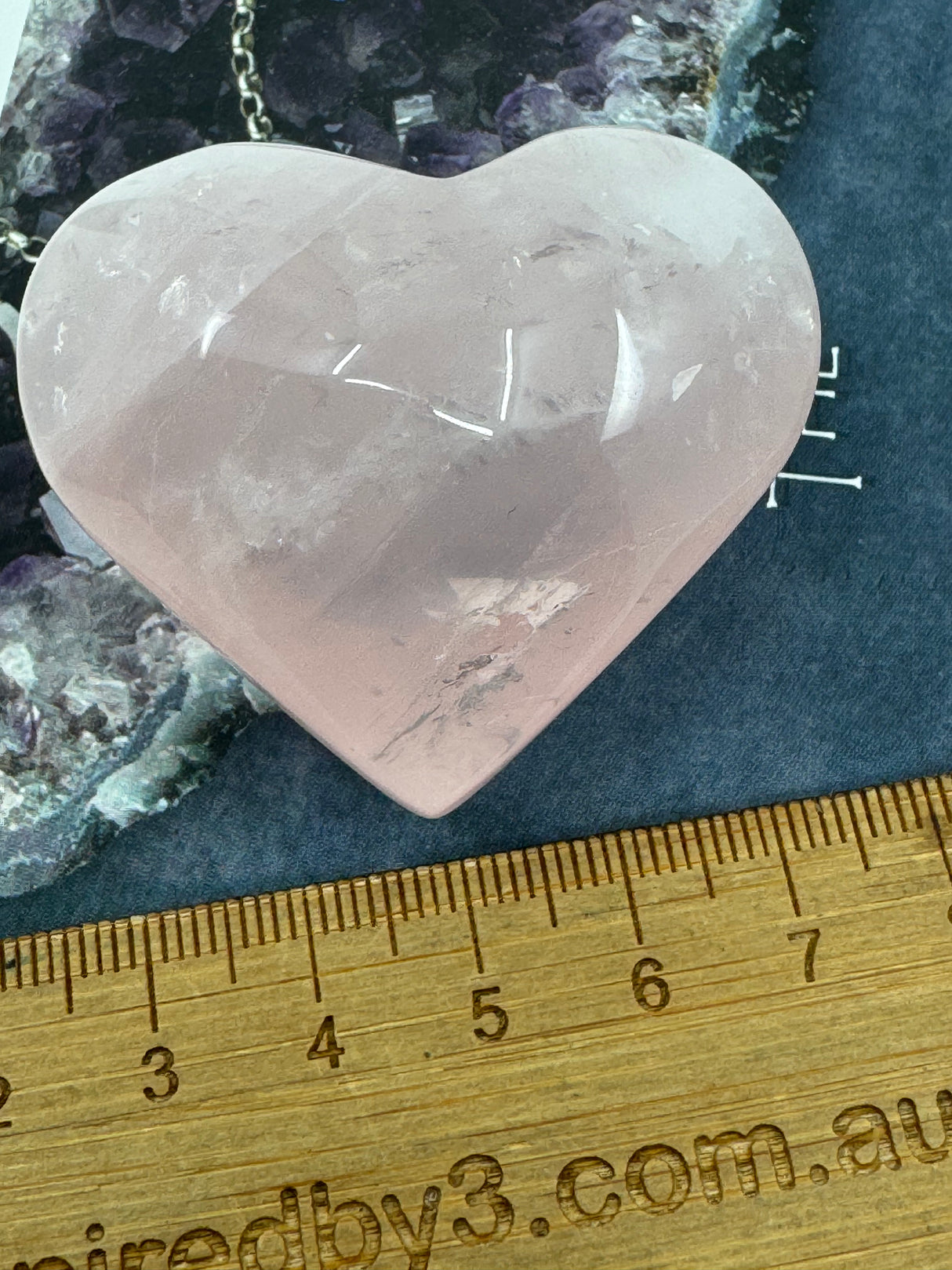Rose Quartz Puffy Heart 70g - “I radiate love, beauty, confidence and grace”