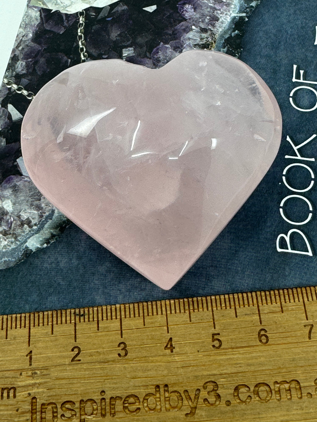 Rose Quartz Puffy Heart 110g - “I radiate love, beauty, confidence and grace”