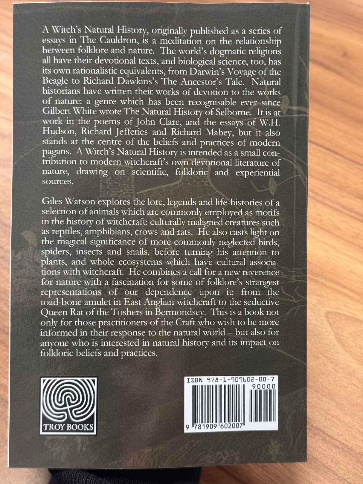 A Witches Natural History - Giles Watson