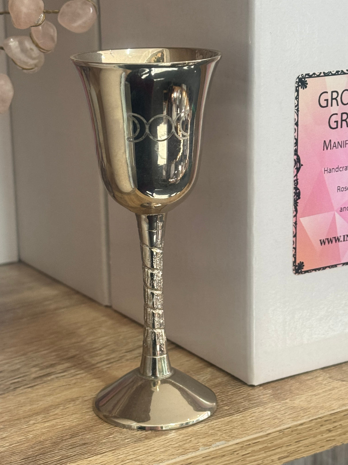 Triple Moon Aluminium Chalice - Vessel of the Divine Feminine