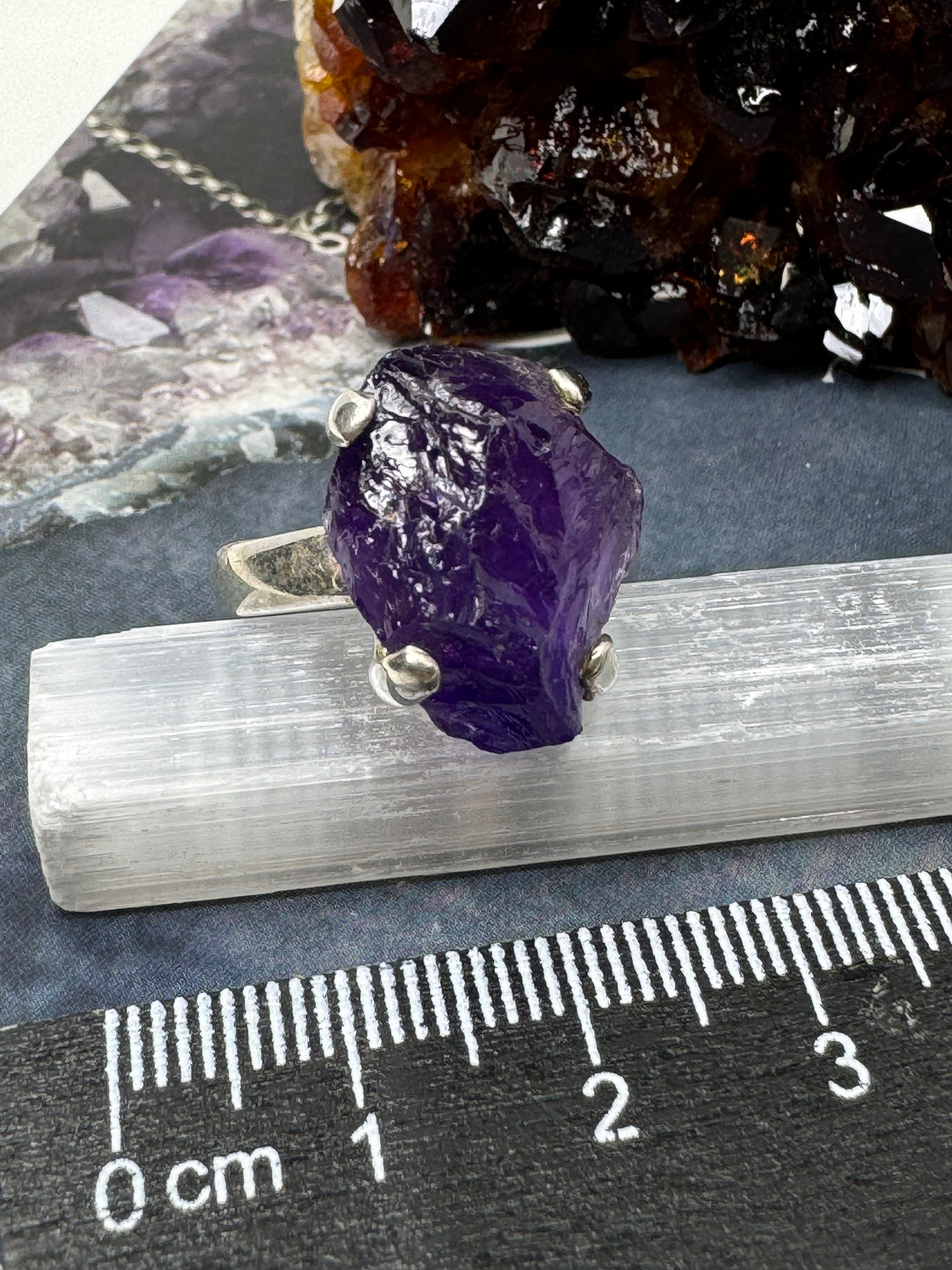 Amethyst Rough Ring Size 11 - “I trust my intuition and allow it to guide me each day”