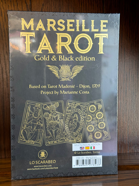 Marseille Tarot – Gold & Black Edition (Based on Madenie, Dijon 1709)