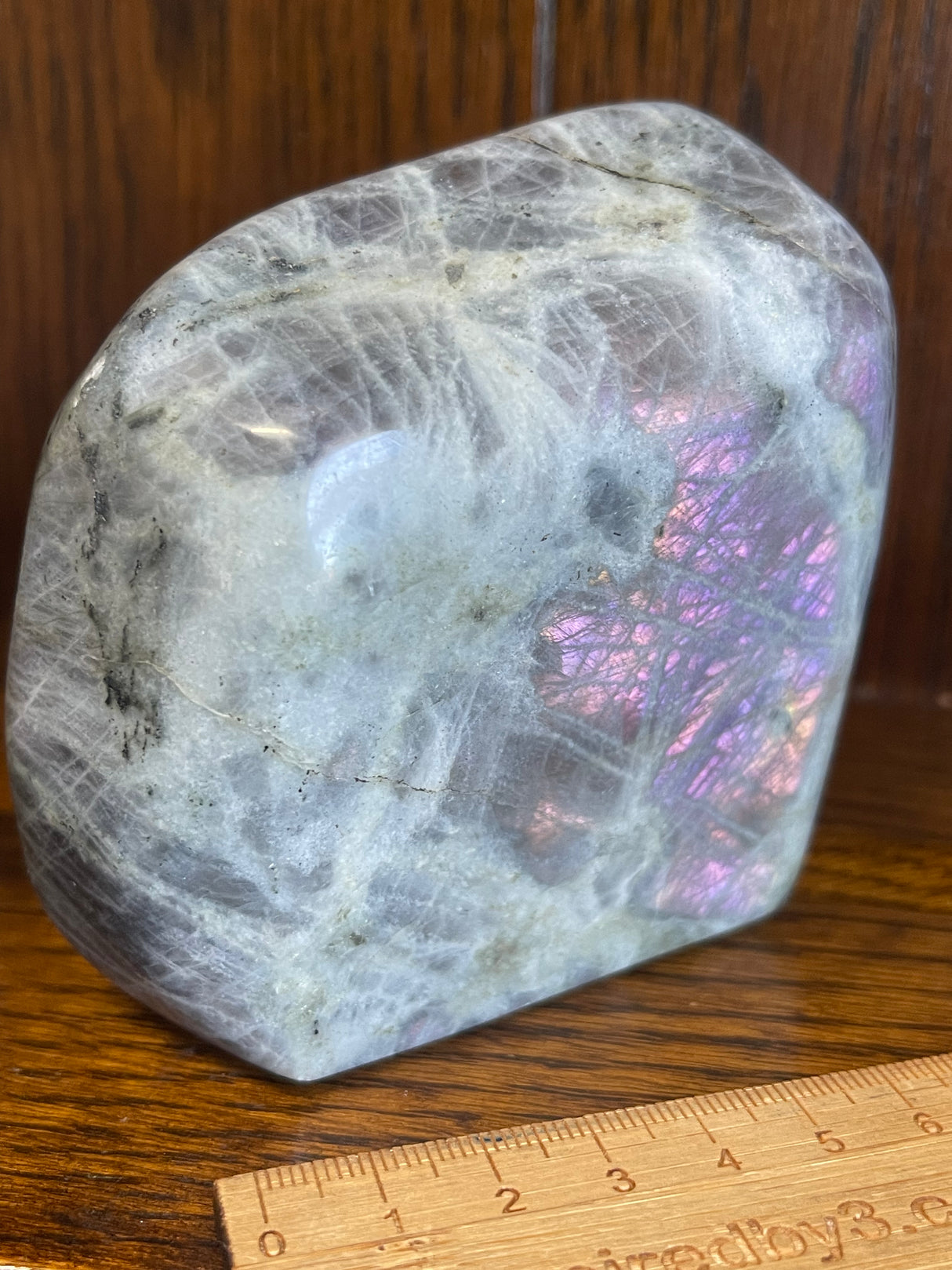 Labradorite Freeform Purple Flashes 757g - “ I welcome change and transformation into my life”.