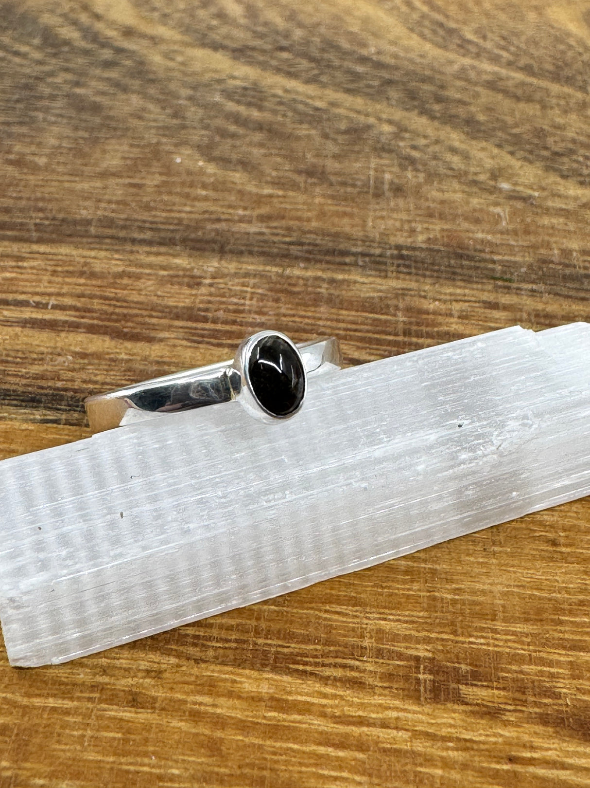 Black Tourmaline Ring Size 9 - "I am safe, secure, and protected wherever I go."