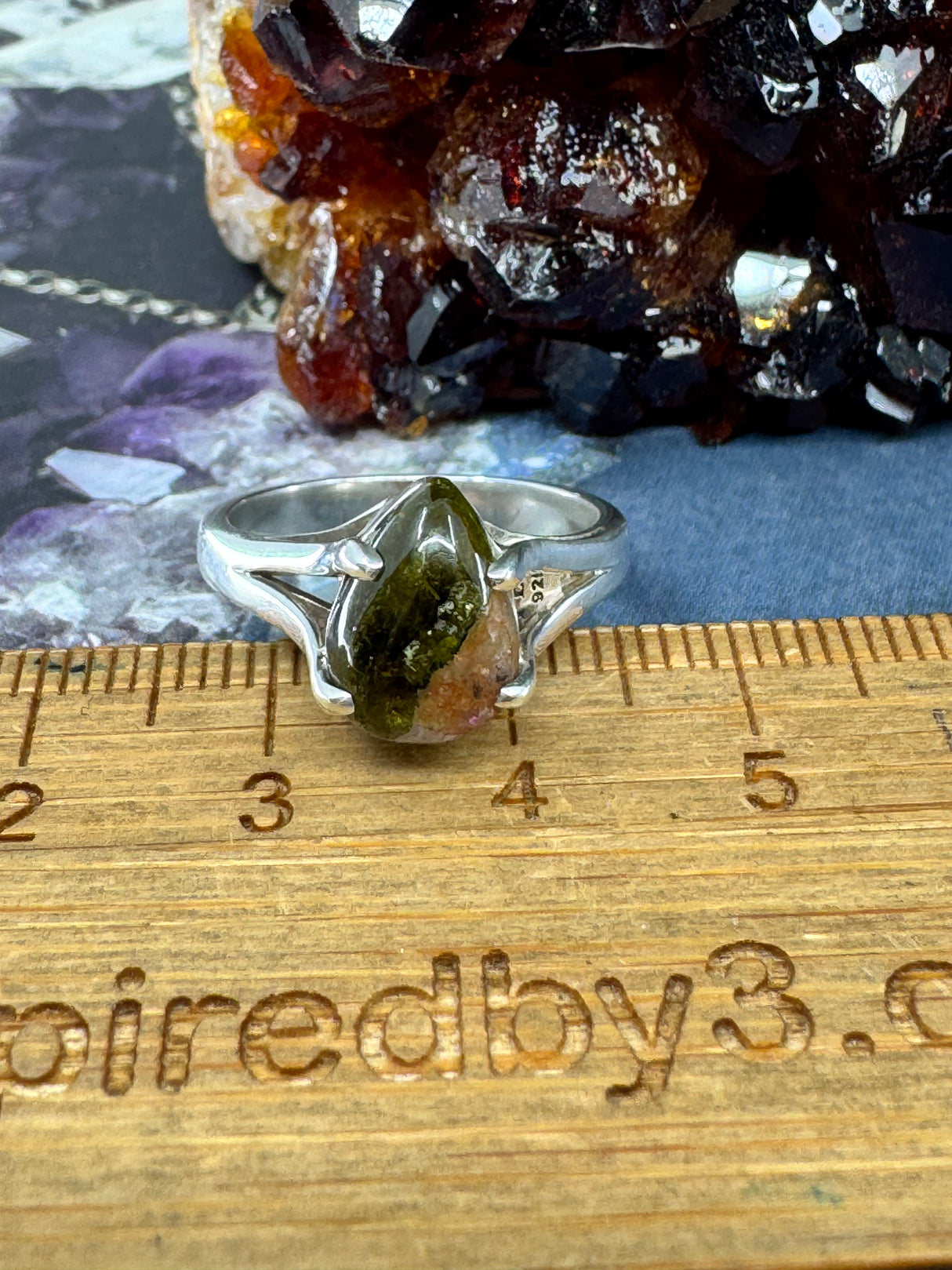 Watermelon Tourmaline Ring Size 7 – A Talisman of Heart Healing